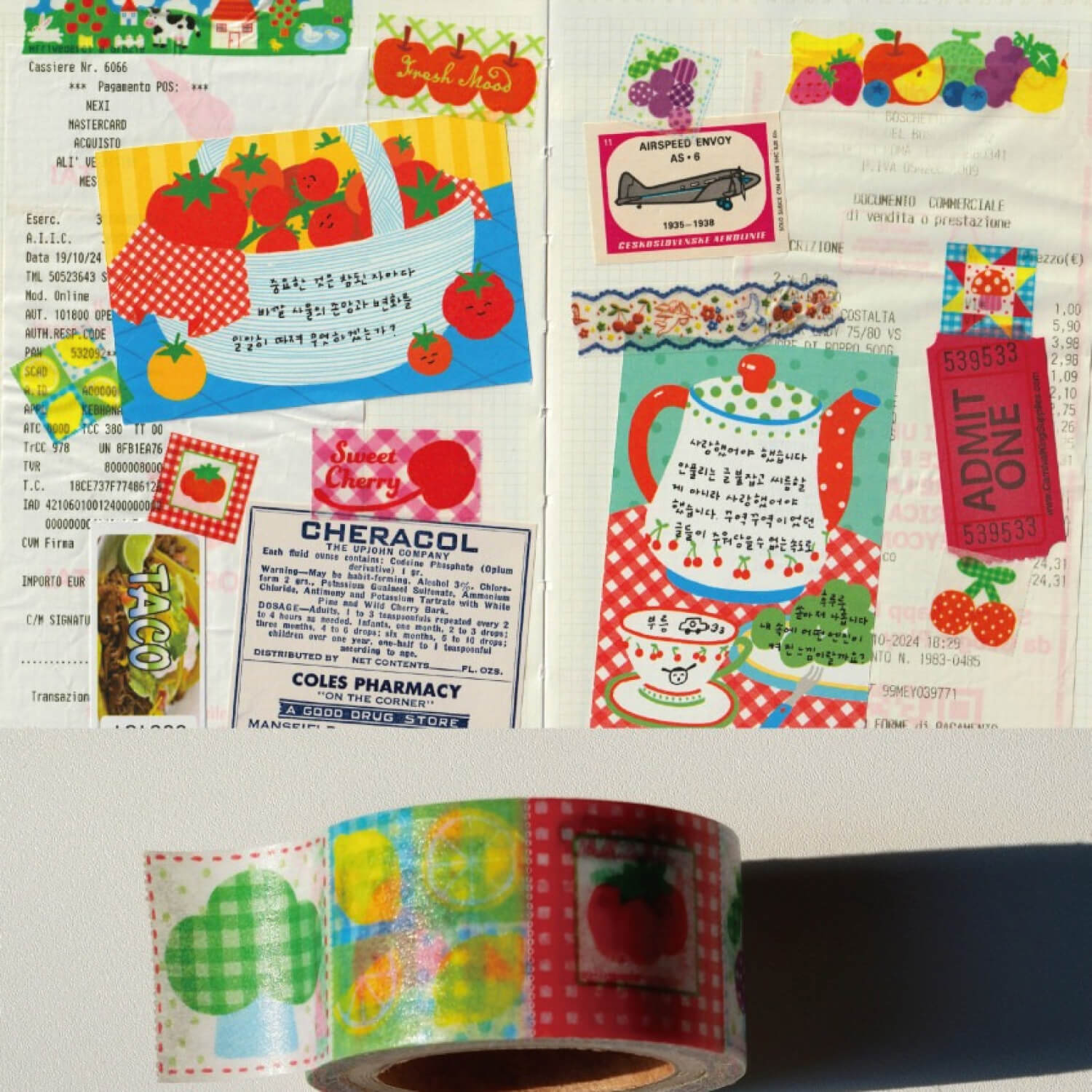 Fruit Fries Masking Tape – Fresh Patchwork (Easy-Cut)