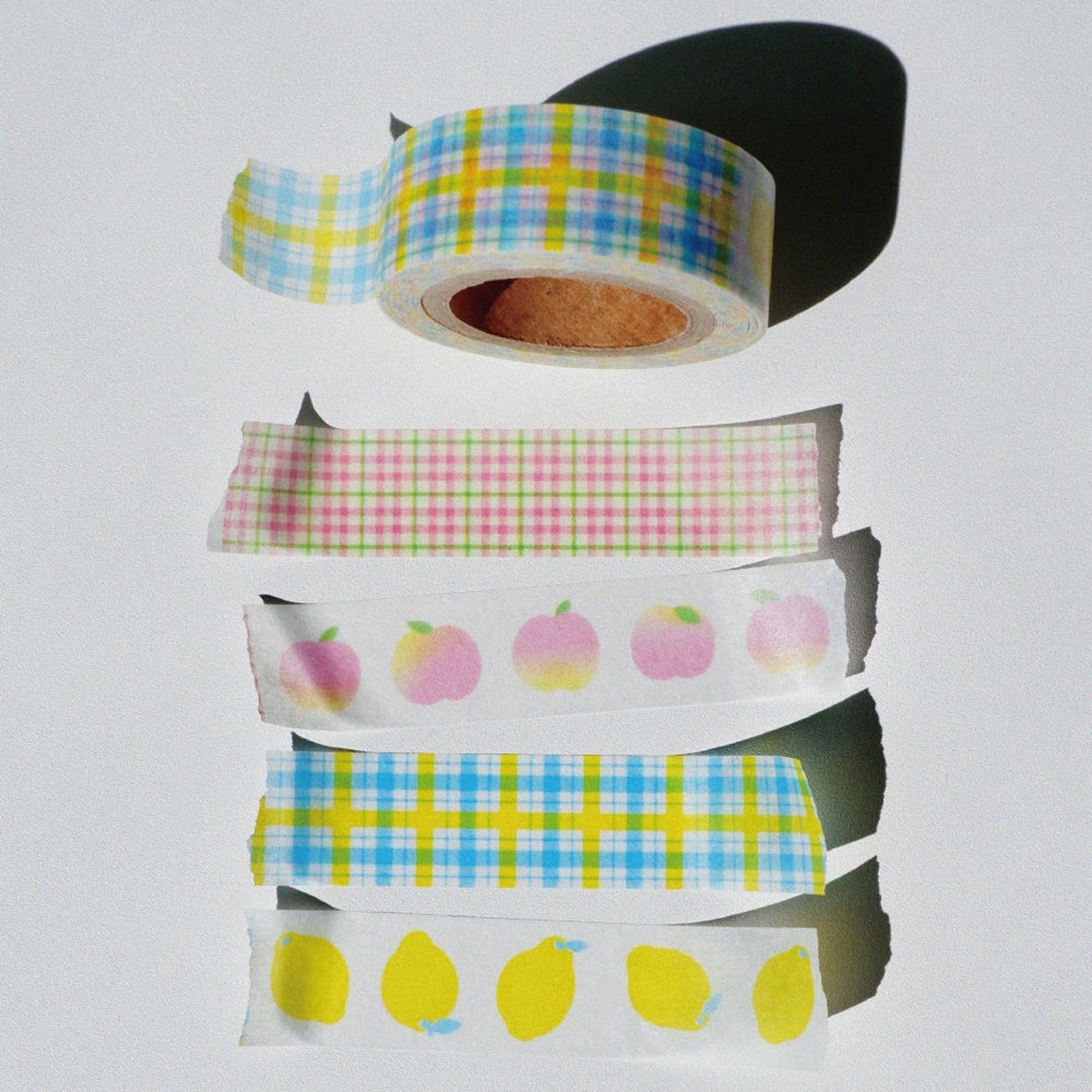Fruit Fries Masking Tape – Lemon Peach Patterns