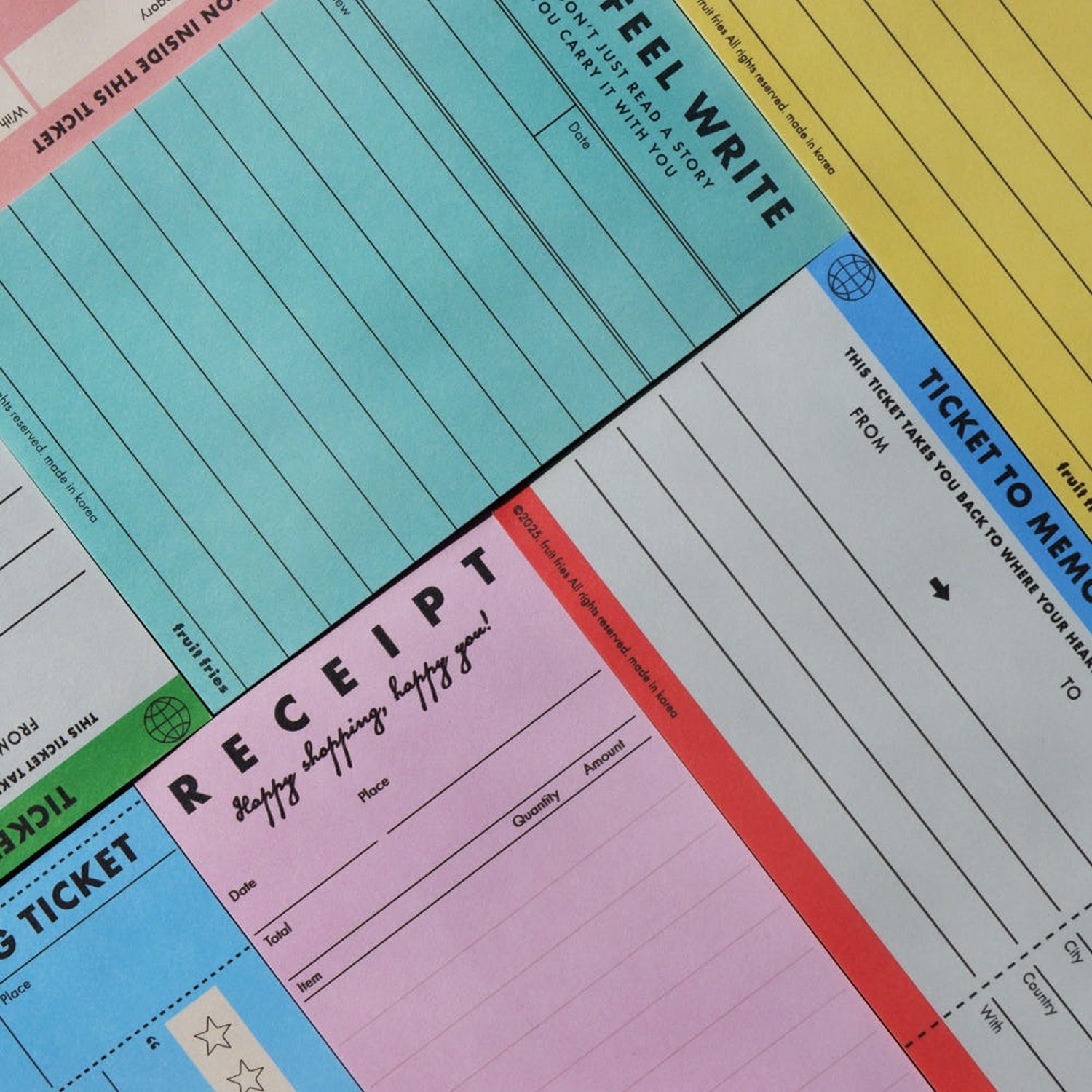 Fruit Fries Receipt Memo Pad
