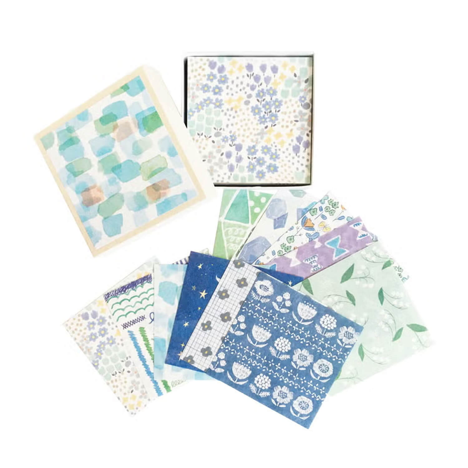Furukawa Shiko Origami Small Box - Cool Colors