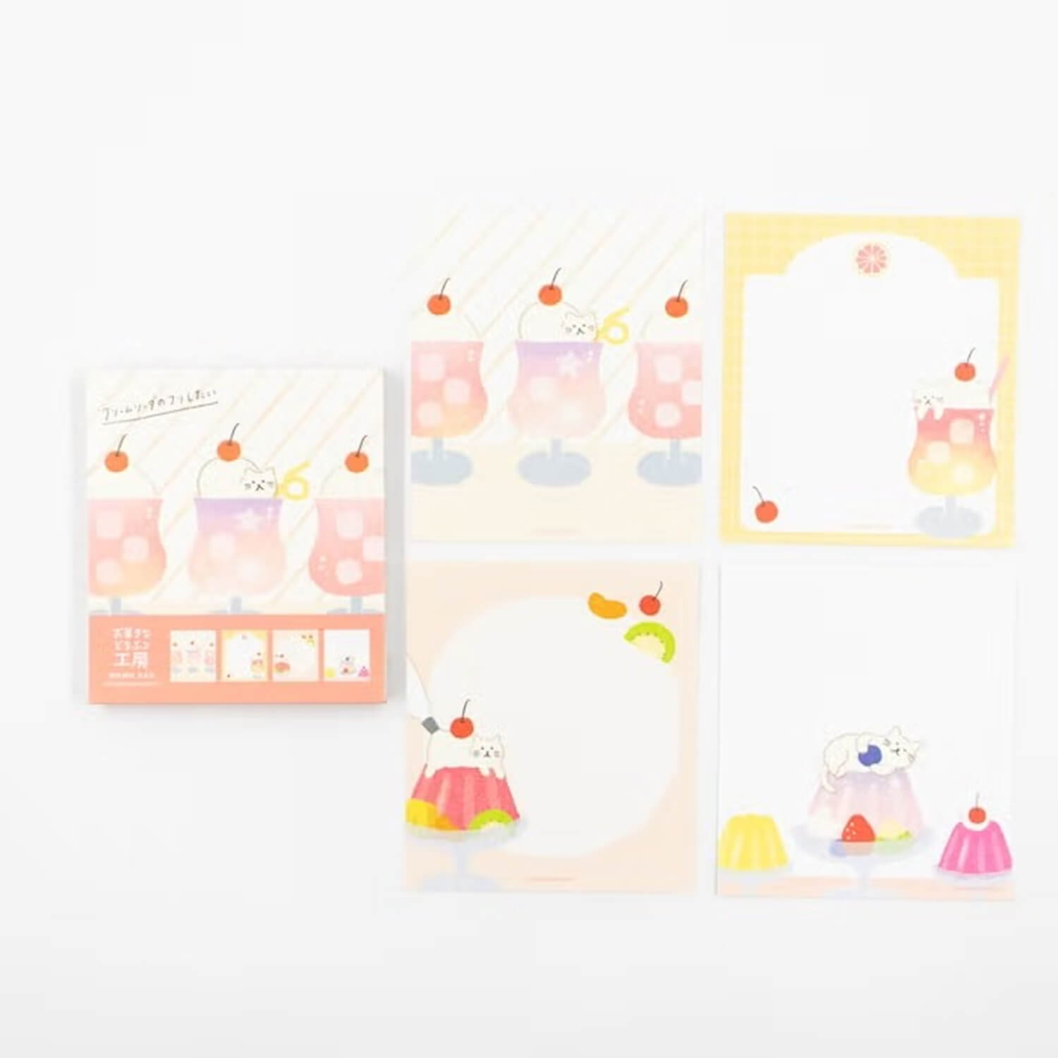 Furukawa Shiko Sweets Animal Workshop Memo Pad - Soda Kitty