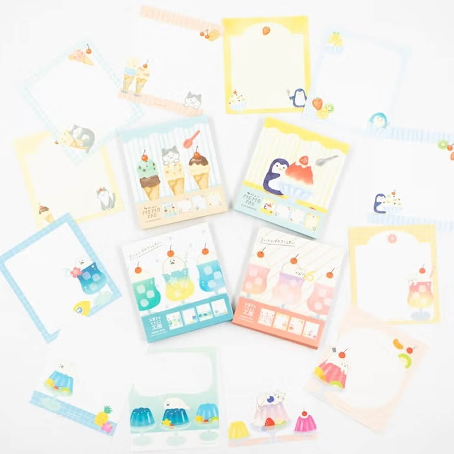 Furukawa Shiko Sweets Animal Workshop Memo Pad - Soda Seal