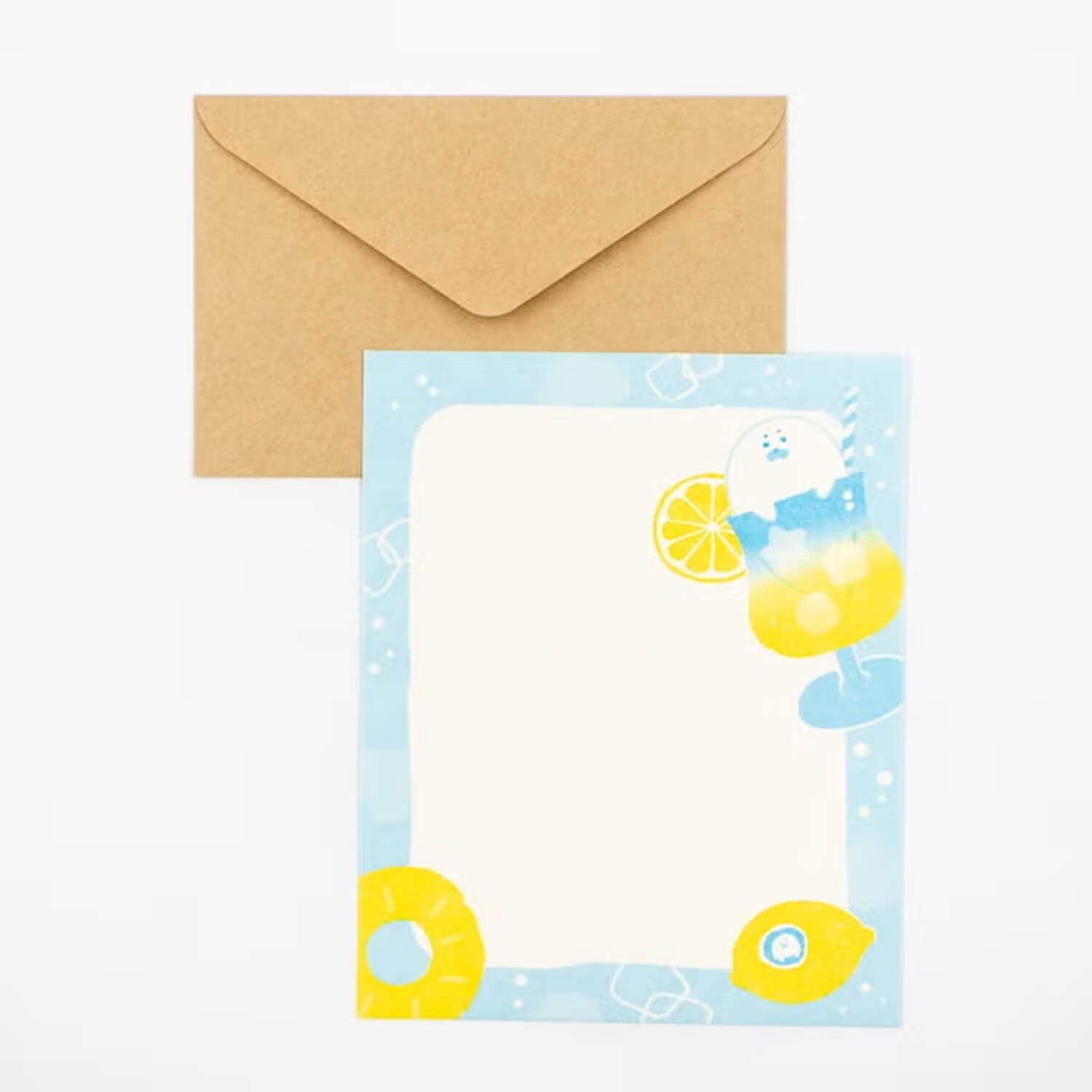 Furukawa Shiko Sweets Animal Workshop Nagomi Washi Letter Set - Soda Seal