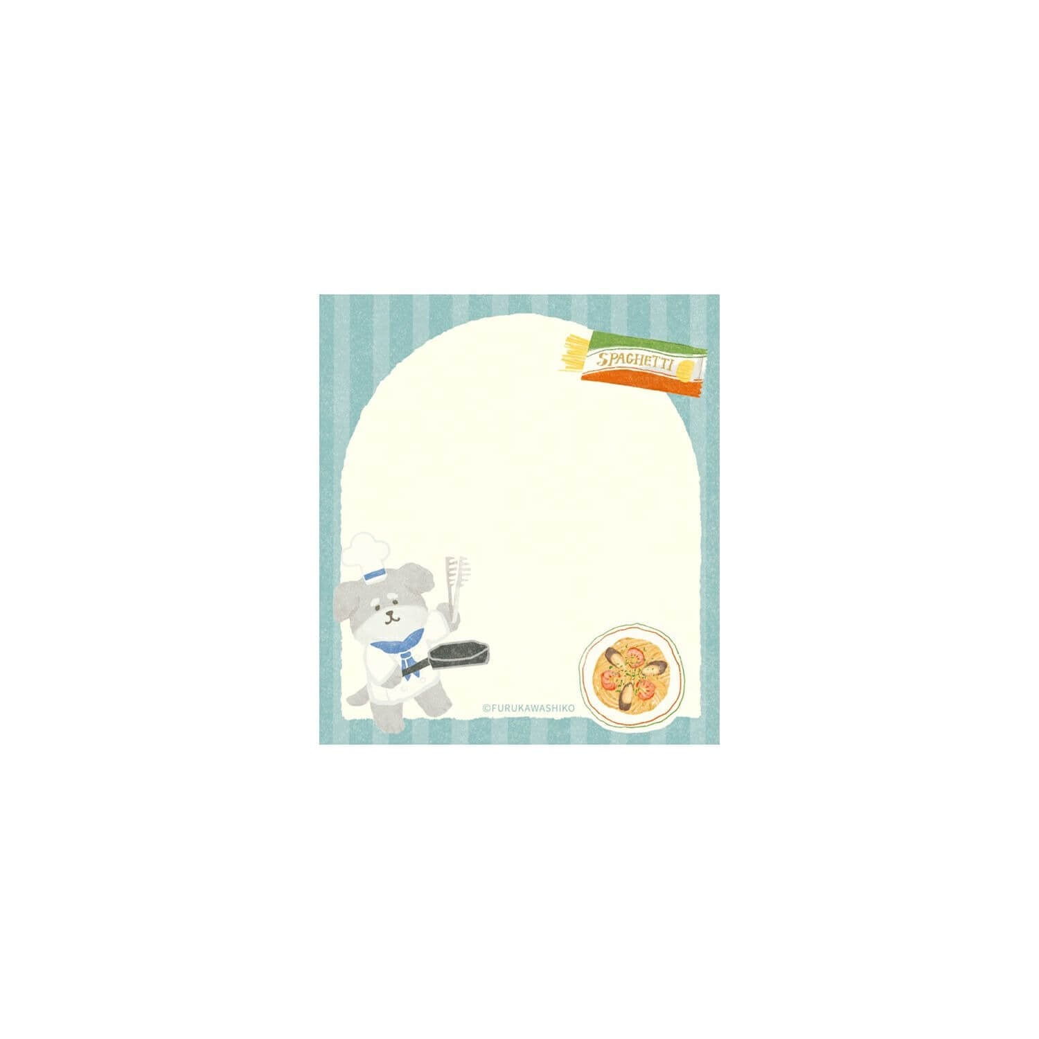 Furukawa Shiko Viva! Italia Memo Pad – Pasta Dog