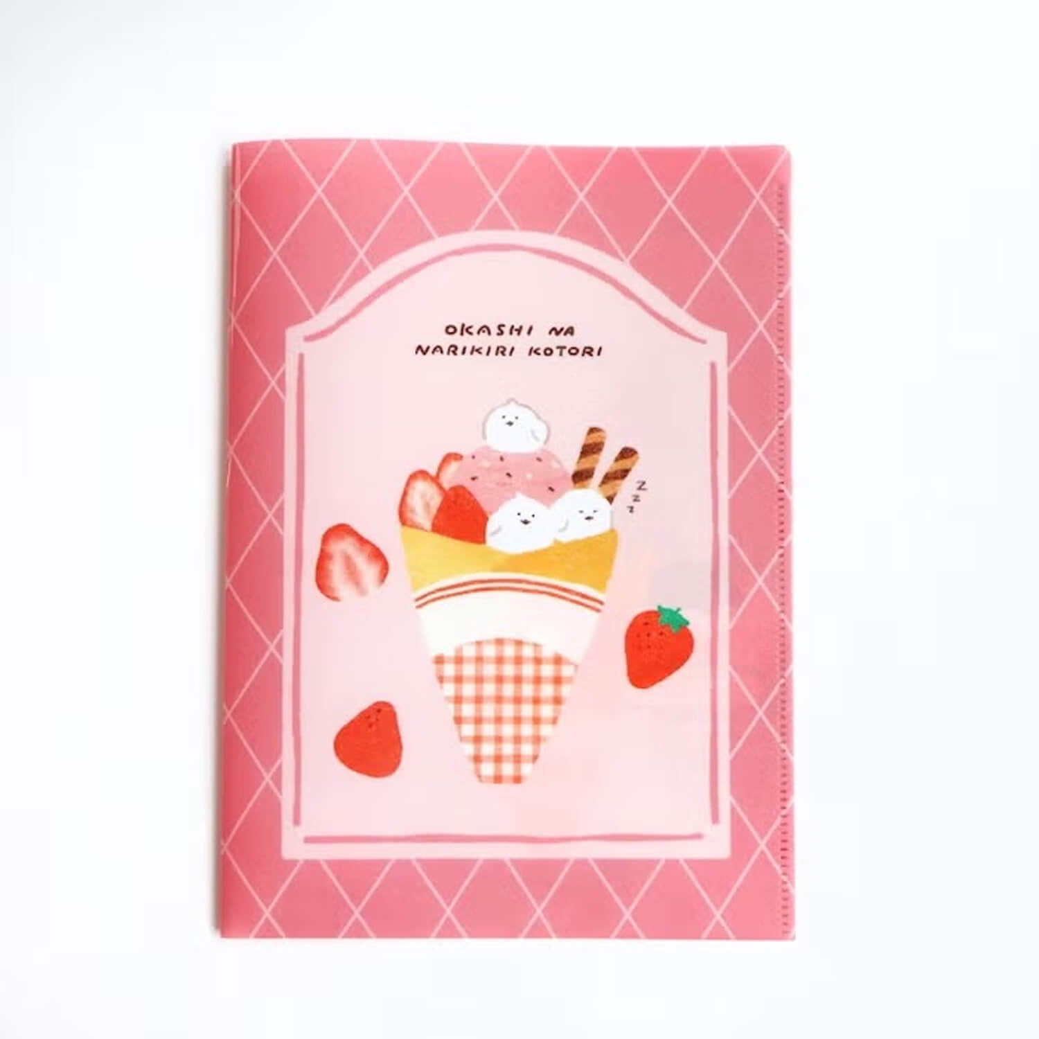 Furukawashiko A5 Two-Pocket Clear Folder – Dress-Up Little Birds