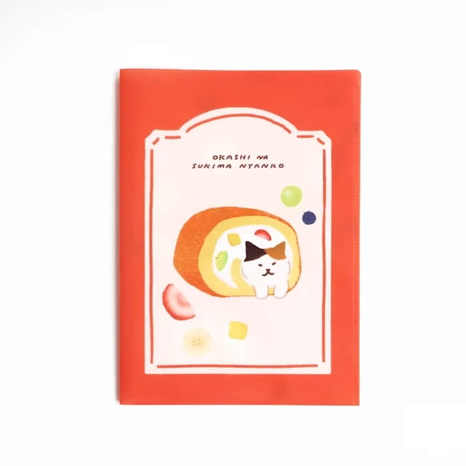 Furukawashiko A5 Two-Pocket Clear Folder – Peeking Cat