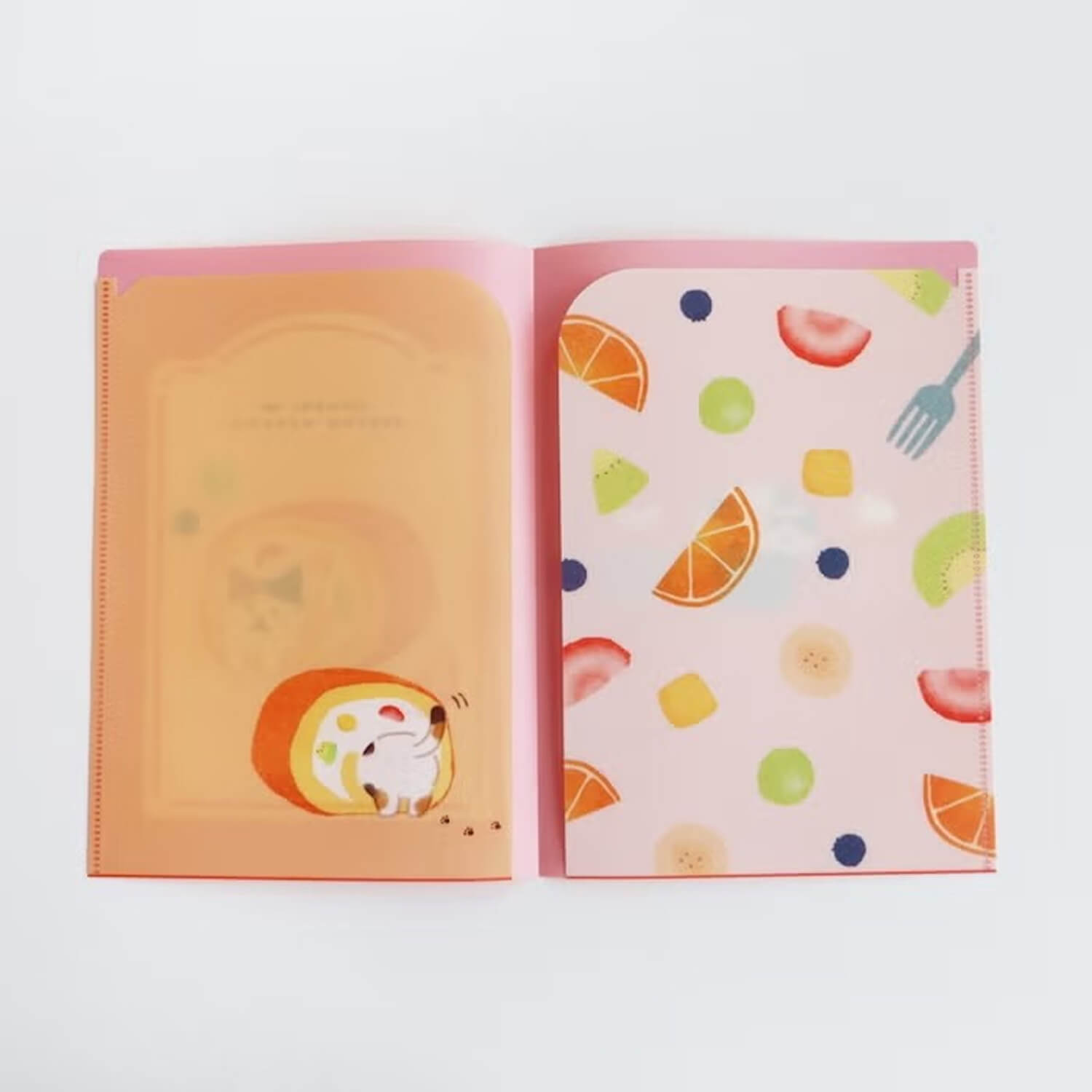 Furukawashiko A5 Two-Pocket Clear Folder – Peeking Cat