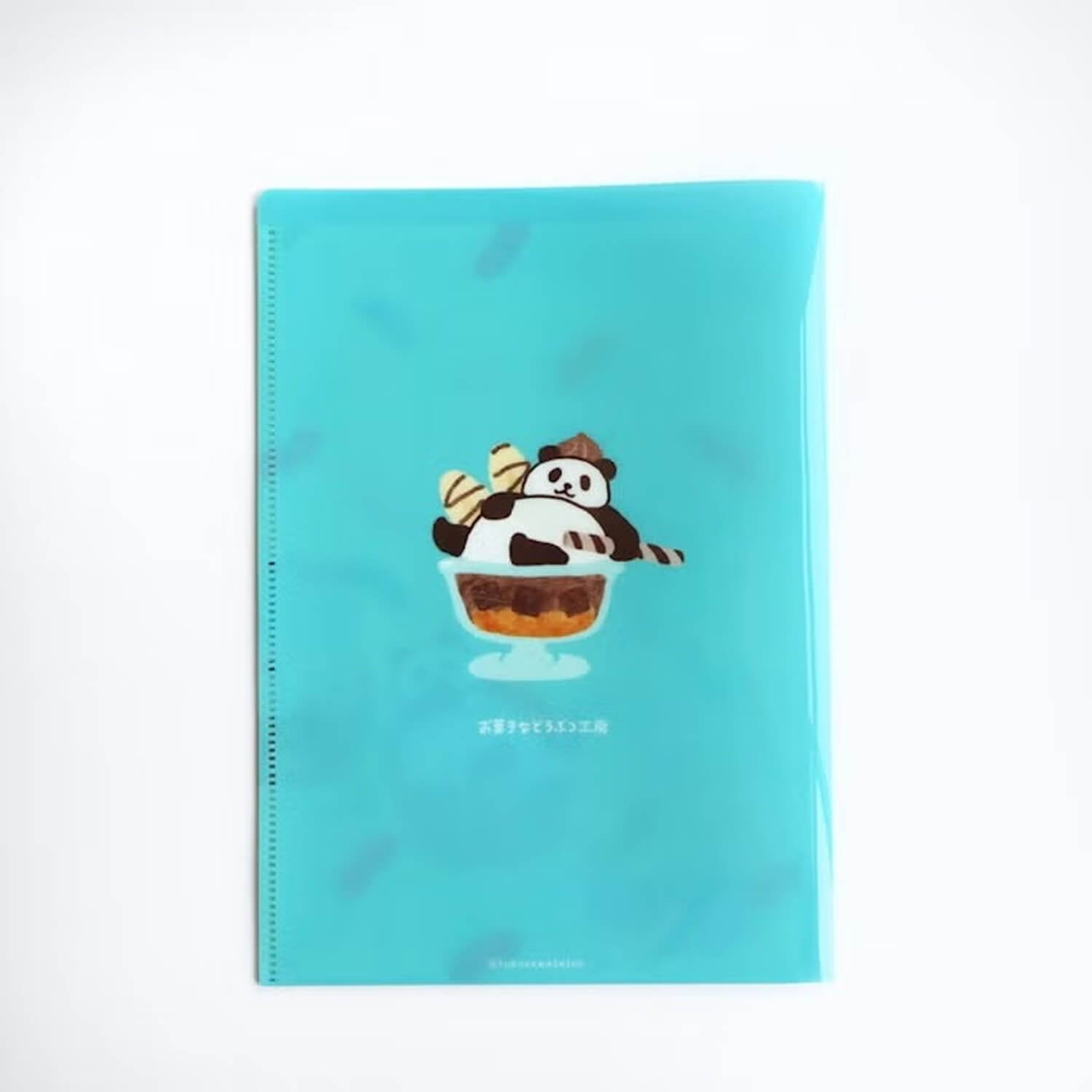 Furukawashiko A5 Two-Pocket Clear Folder – Relaxing Panda
