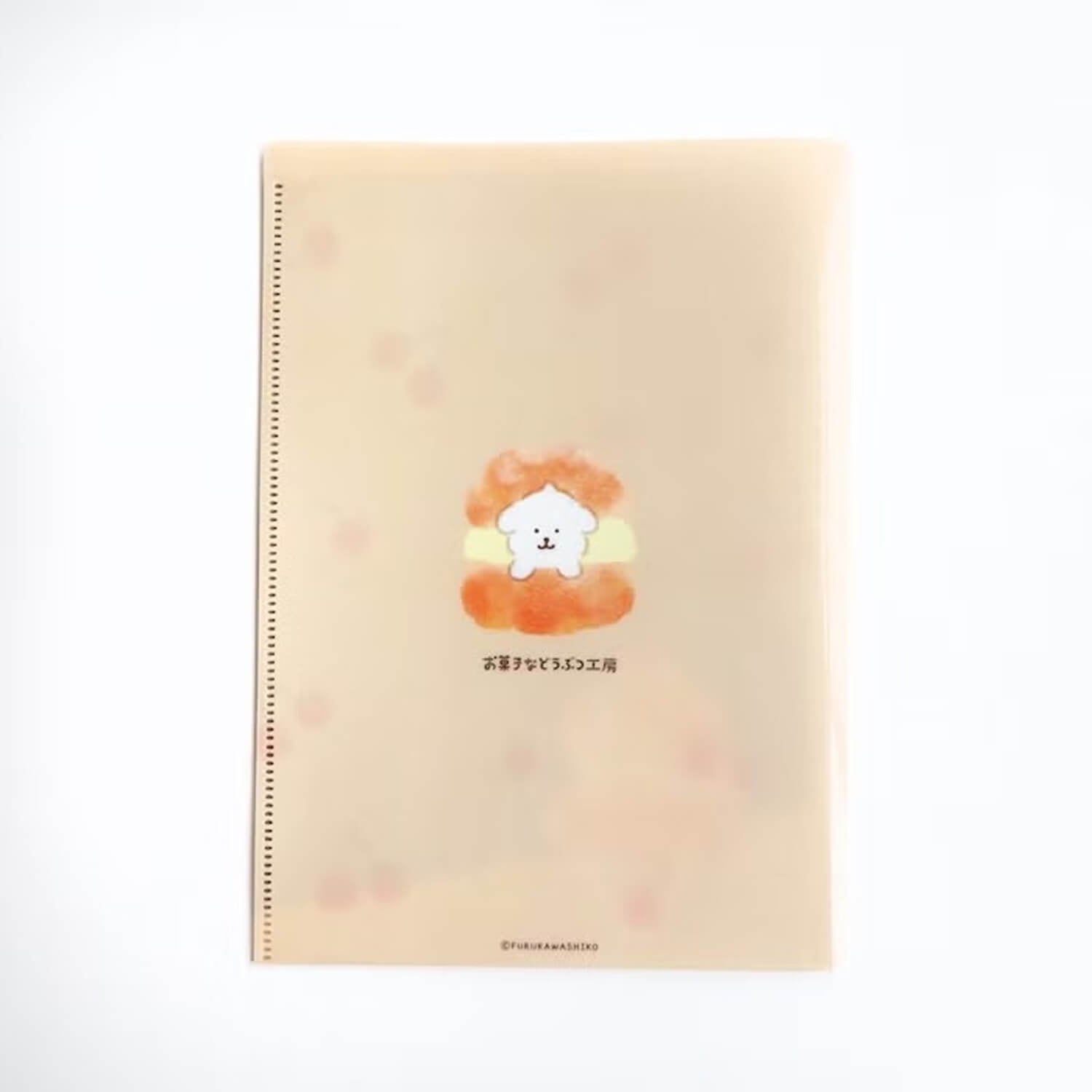 Furukawashiko A5 Two-Pocket Clear Folder – Sandwiched Dog
