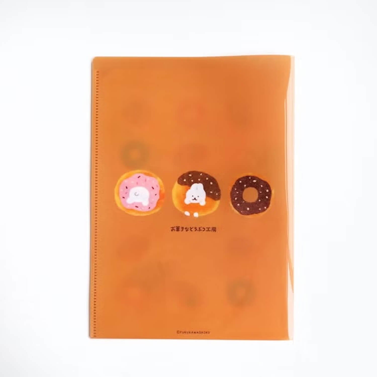 Furukawashiko A5 Two-Pocket Clear Folder – Tucked-In Rabbit