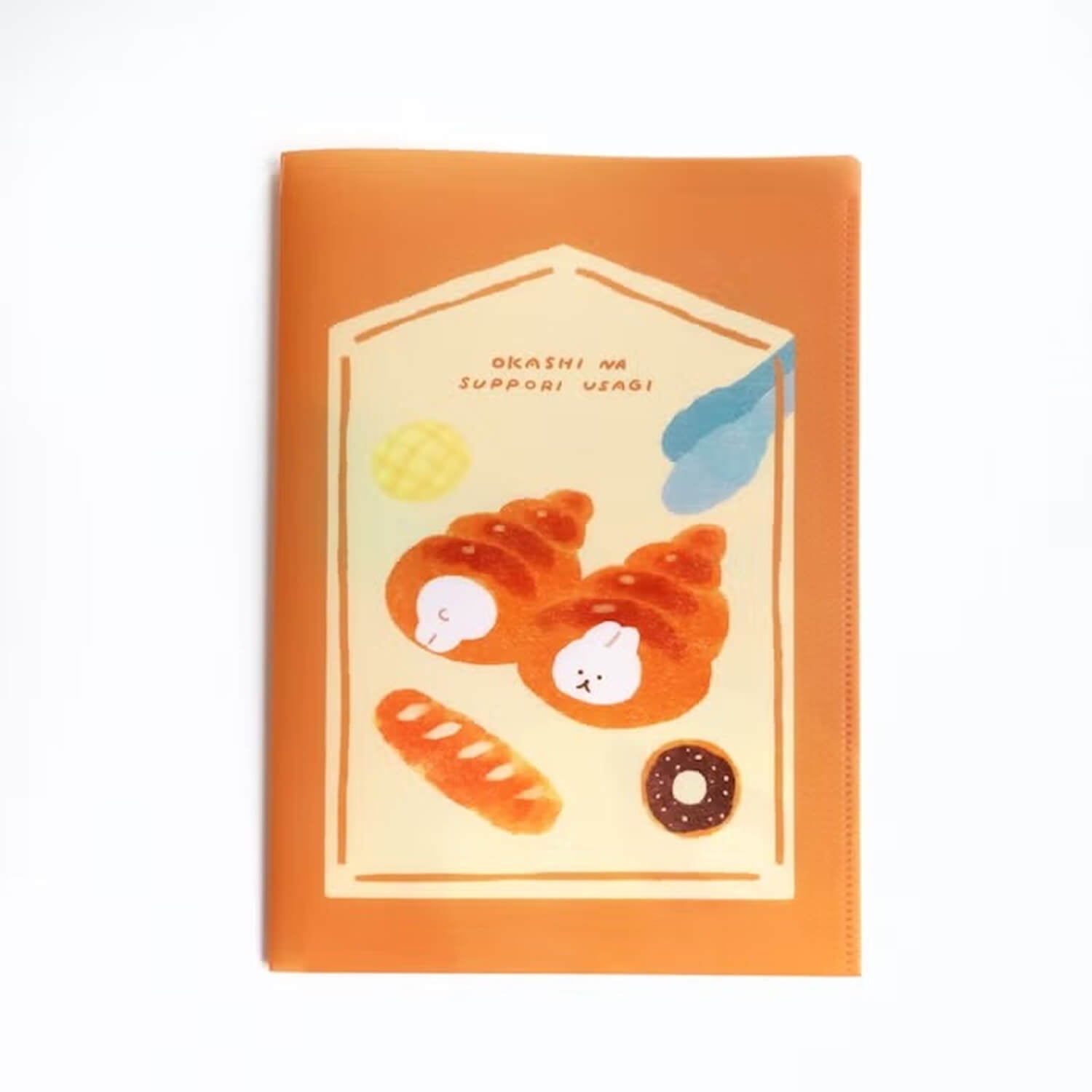 Furukawashiko A5 Two-Pocket Clear Folder – Tucked-In Rabbit