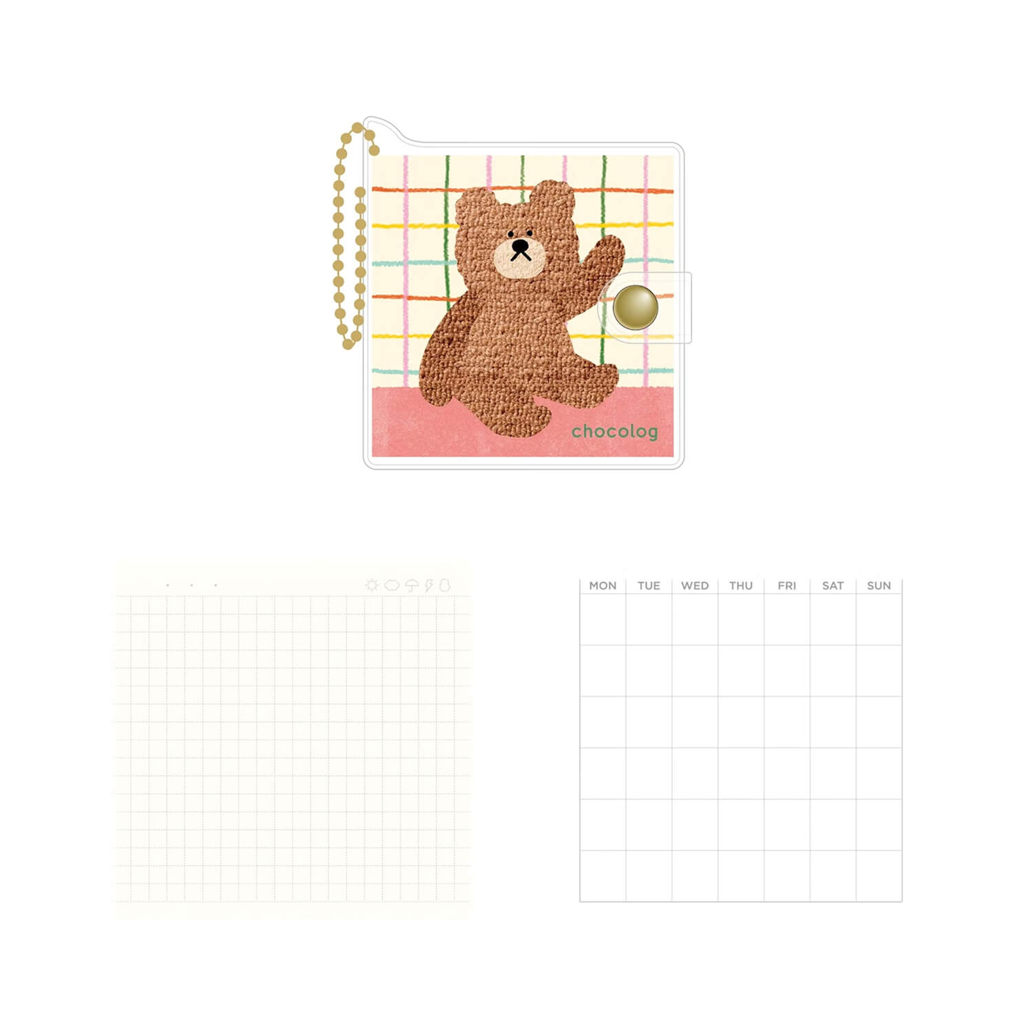 Furukawashiko ChocoLog Mini Notebook – Bear