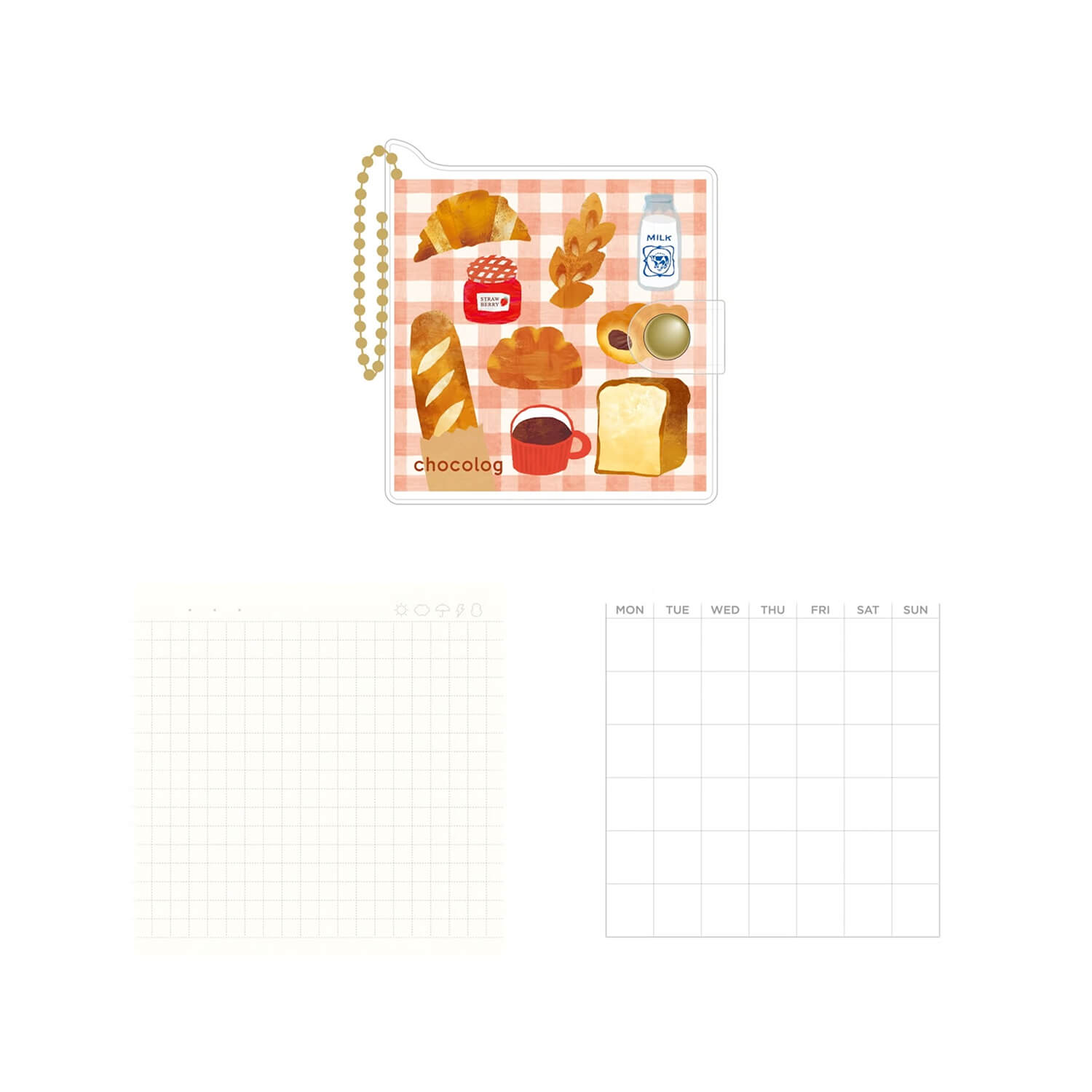 Furukawashiko ChocoLog Mini Notebook – Bread
