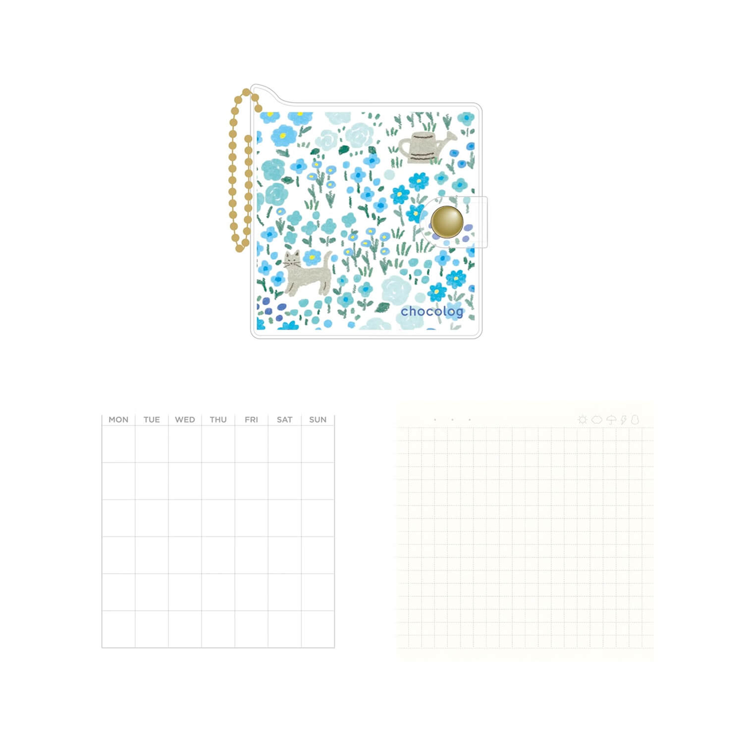 Furukawashiko ChocoLog Mini Notebook – Garden