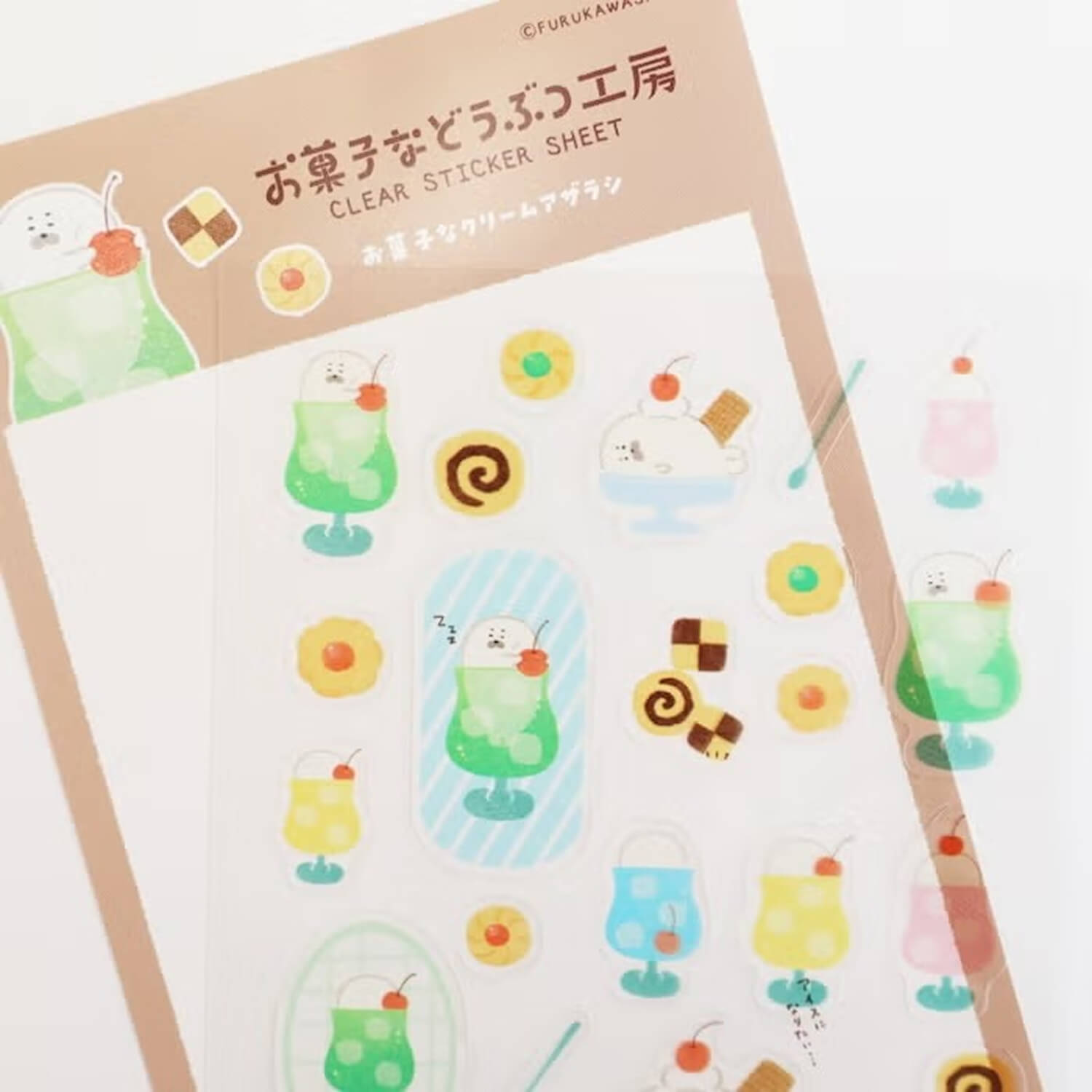 Furukawashiko Clear Sticker Sheet – Cream Seal