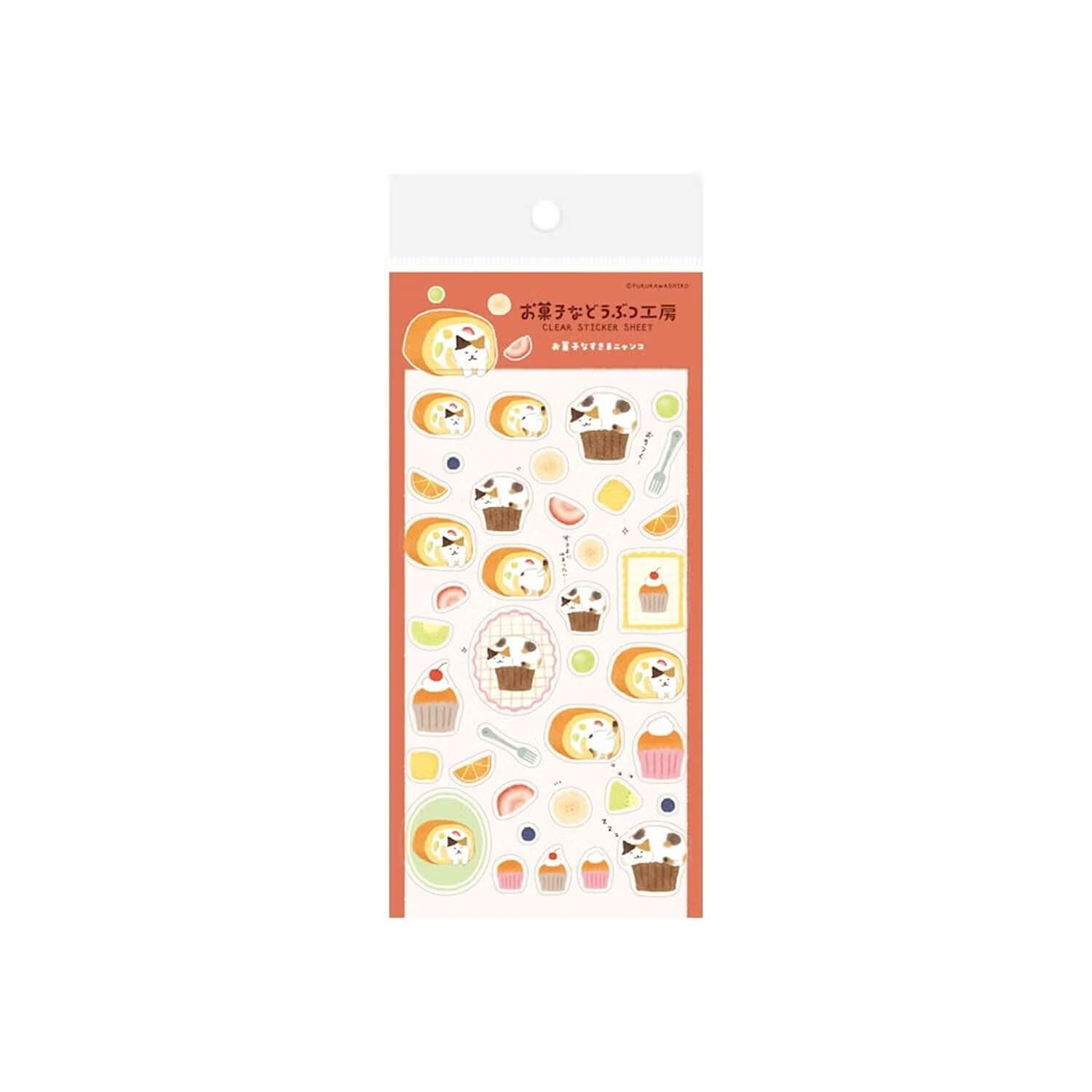 Furukawashiko Clear Sticker Sheet – Peeking Cat