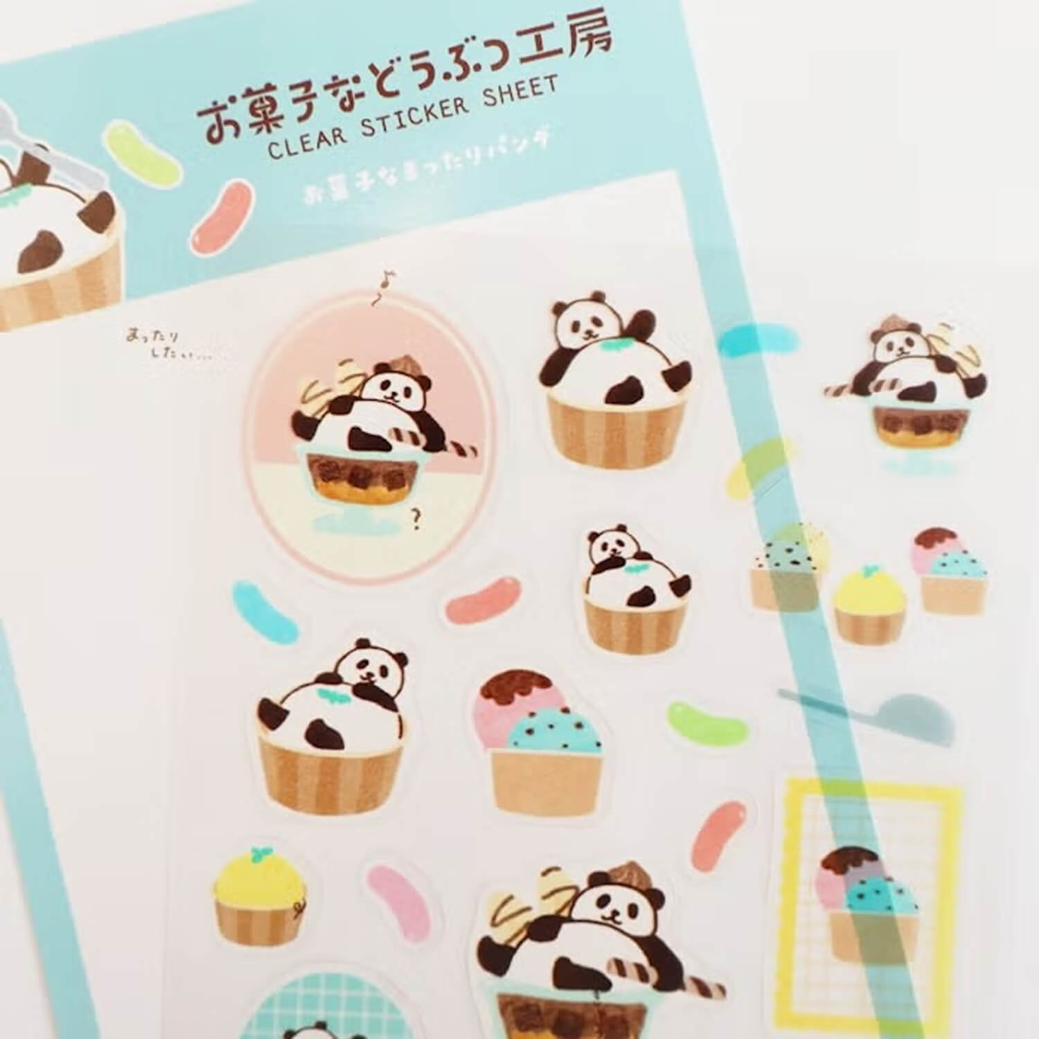 Furukawashiko Clear Sticker Sheet – Relaxing Panda