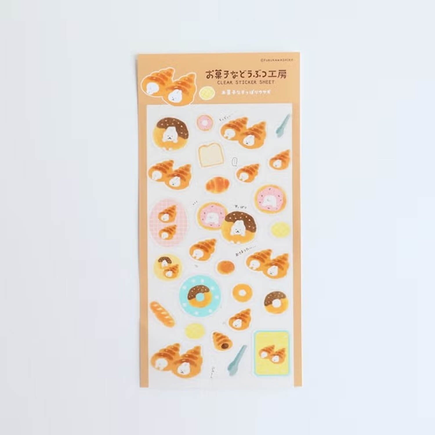 Furukawashiko Clear Sticker Sheet – Tucked-In Rabbit