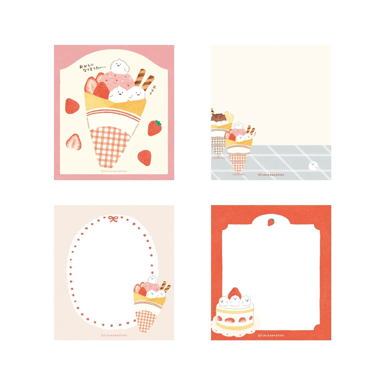 Furukawashiko Memo Pad – Dress-Up Little Birds