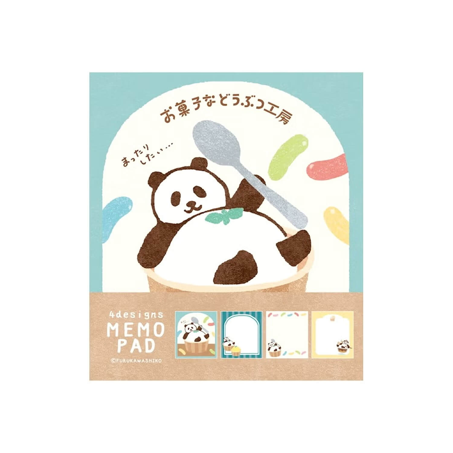 Furukawashiko Memo Pad – Relaxing Panda