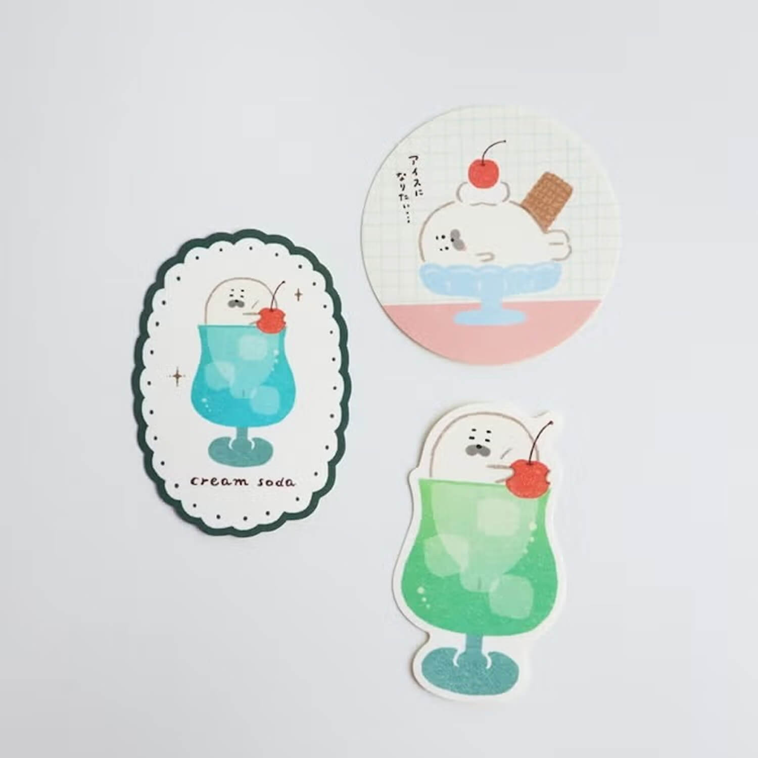 Furukawashiko Sticker Set – Cream Seal