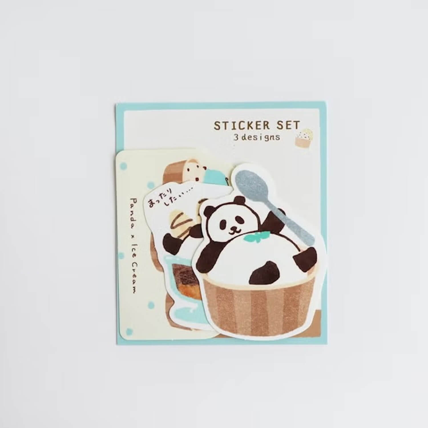 Furukawashiko Sticker Set – Relaxing Panda