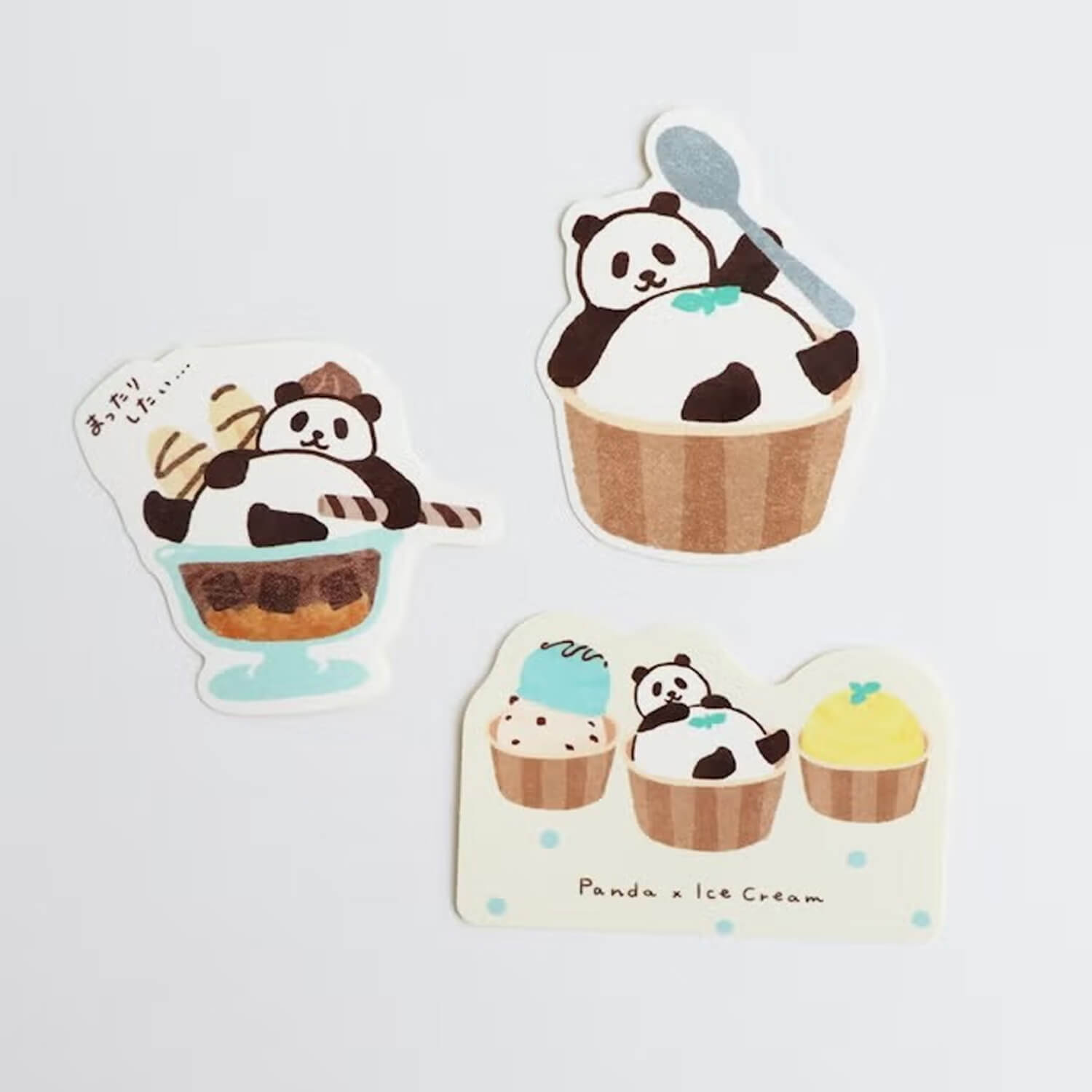 Furukawashiko Sticker Set – Relaxing Panda