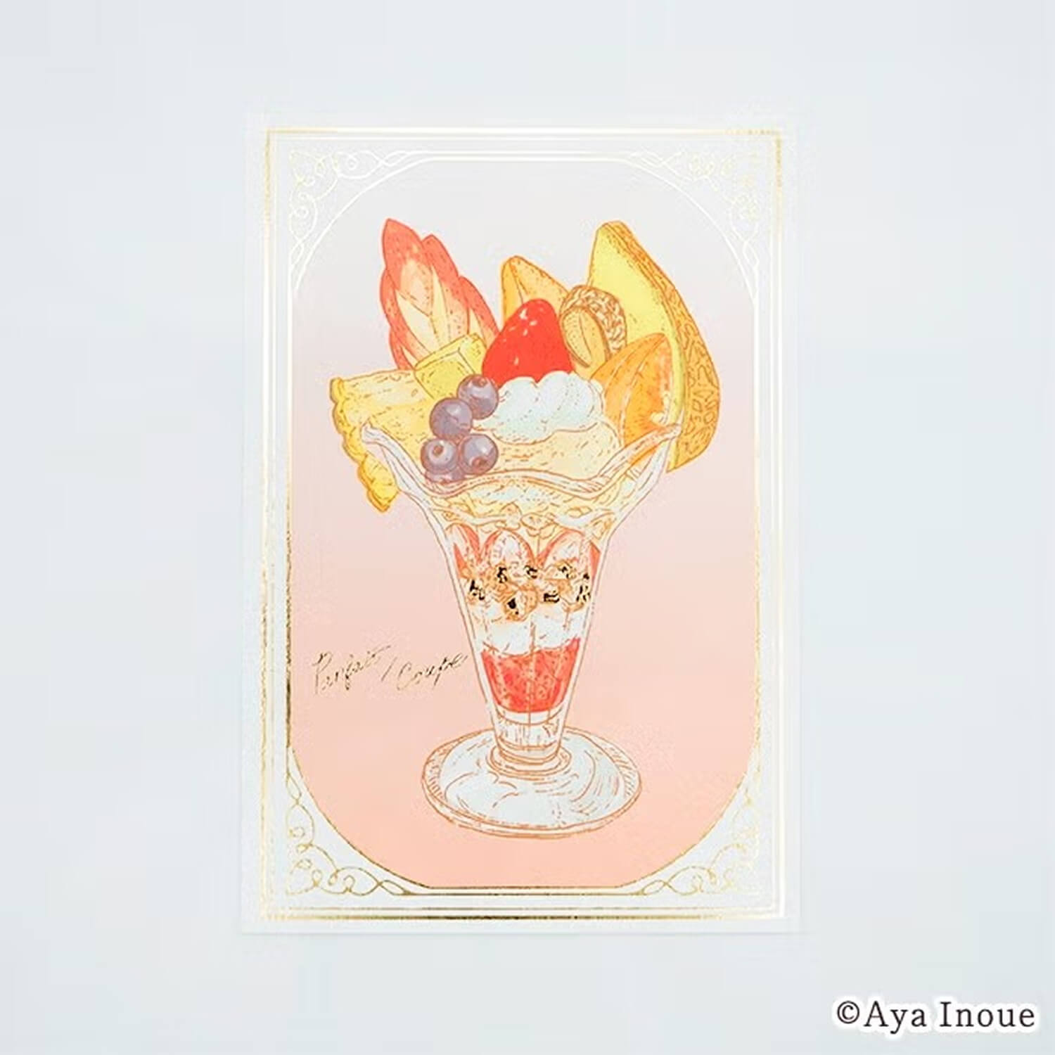 Furukawashiko × Aya Inoue Foil Postcard – Parfait