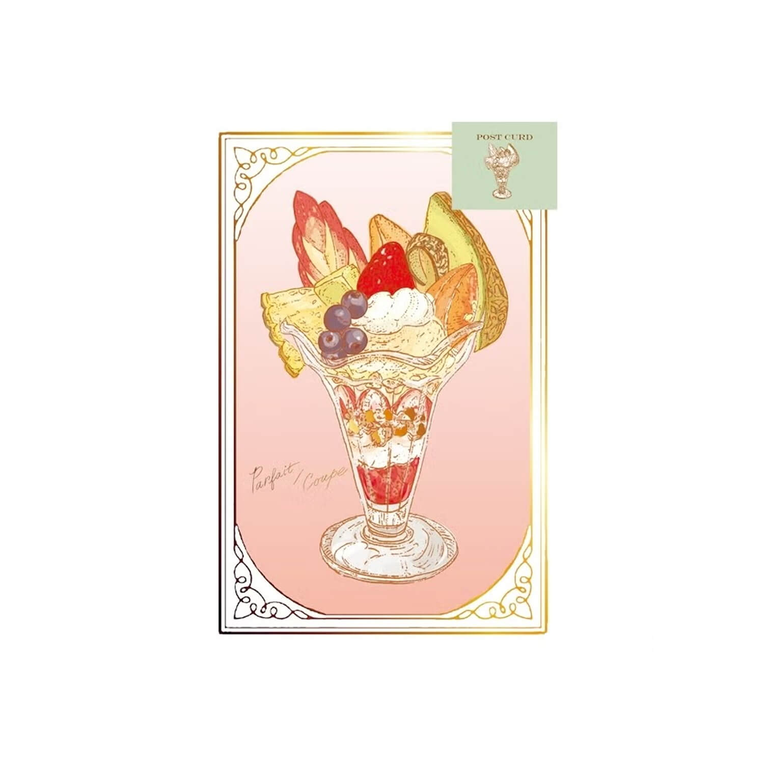 Furukawashiko × Aya Inoue Foil Postcard – Parfait