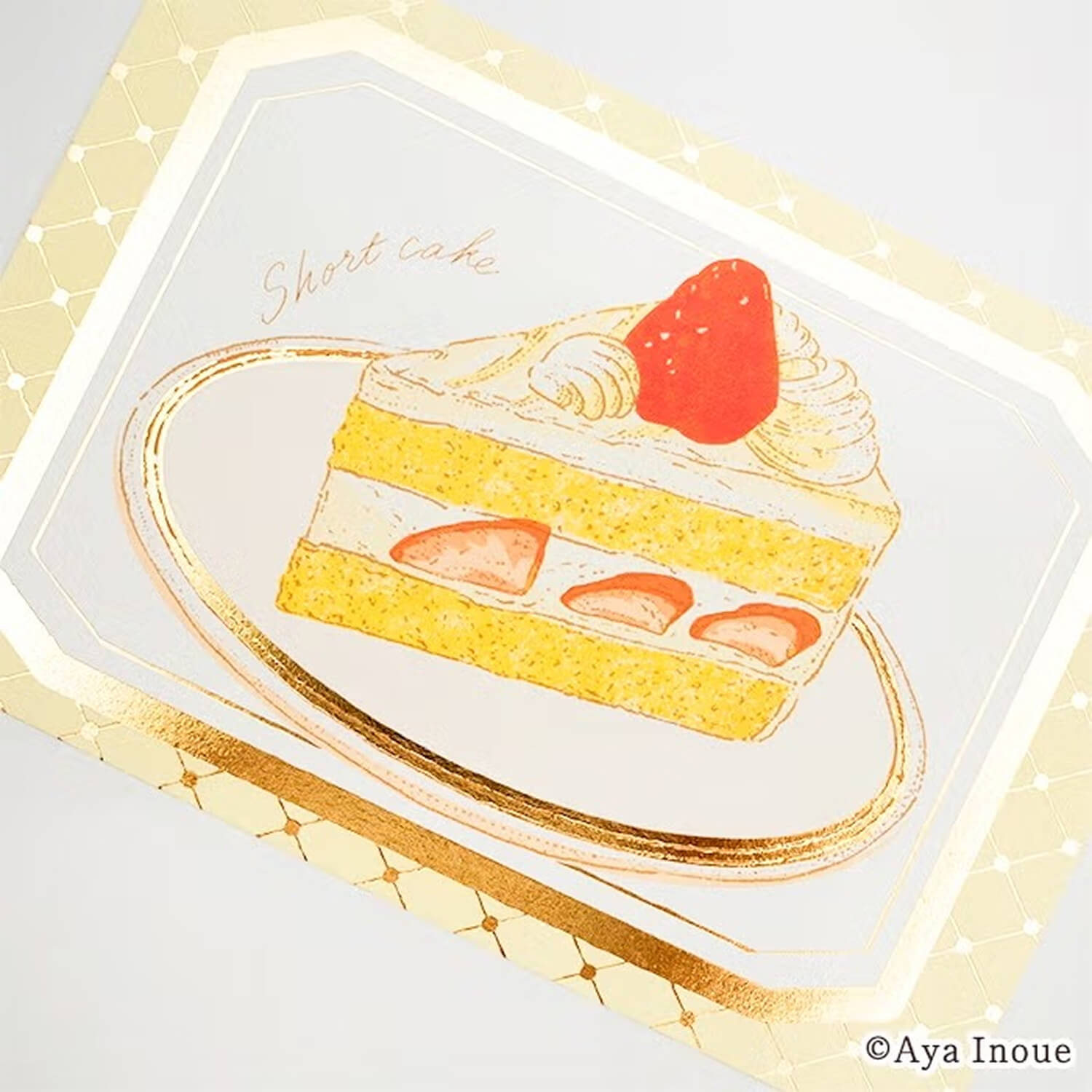 Furukawashiko × Aya Inoue Foil Postcard – Shortcake