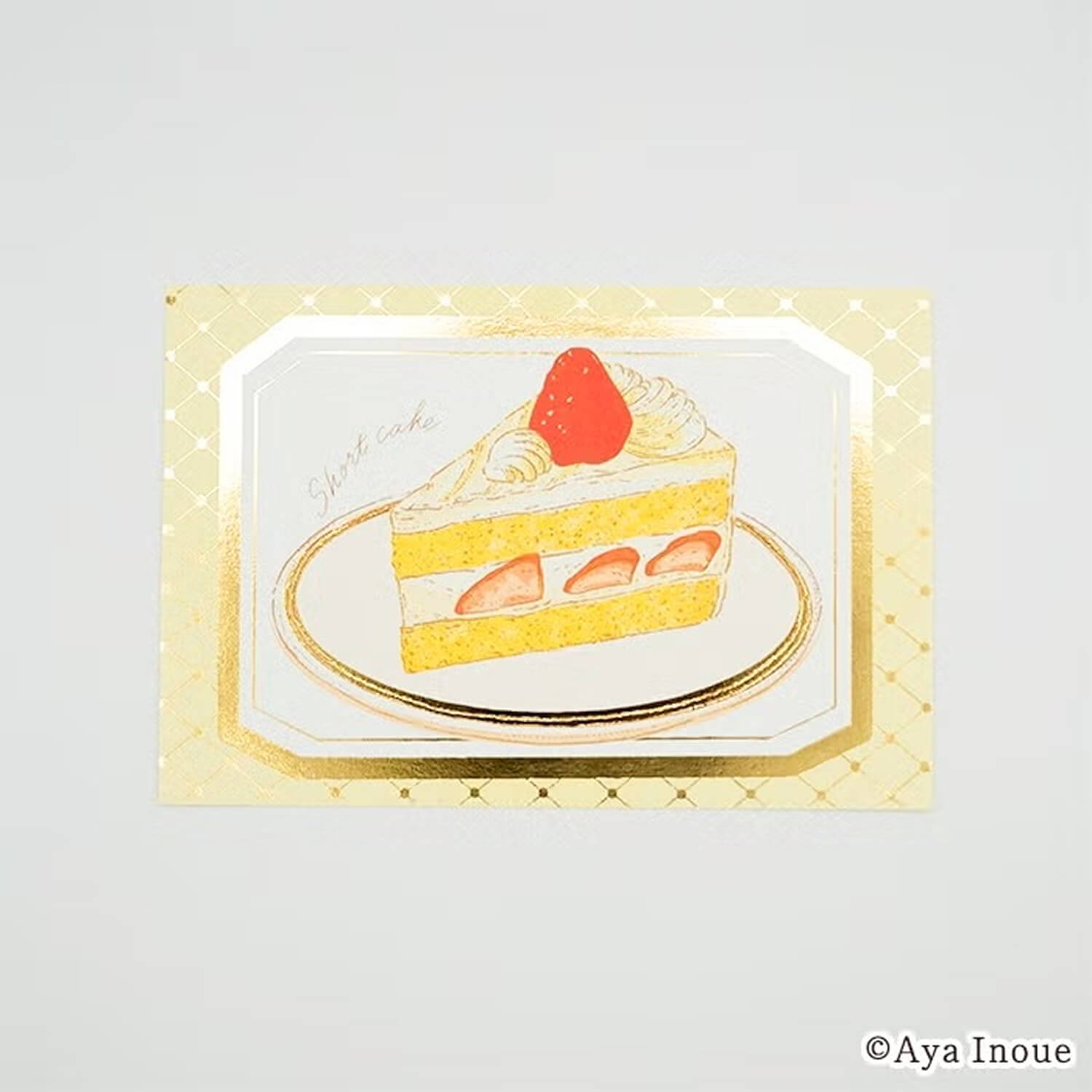 Furukawashiko × Aya Inoue Foil Postcard – Shortcake