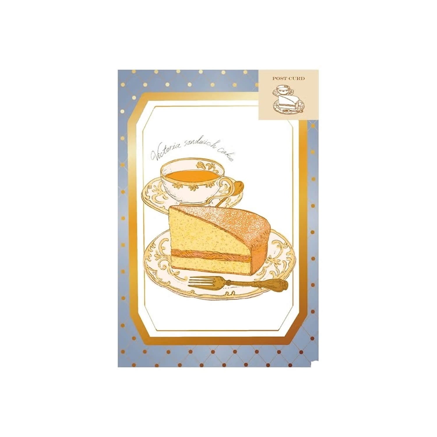 Furukawashiko × Aya Inoue Foil Postcard – Victoria Cake