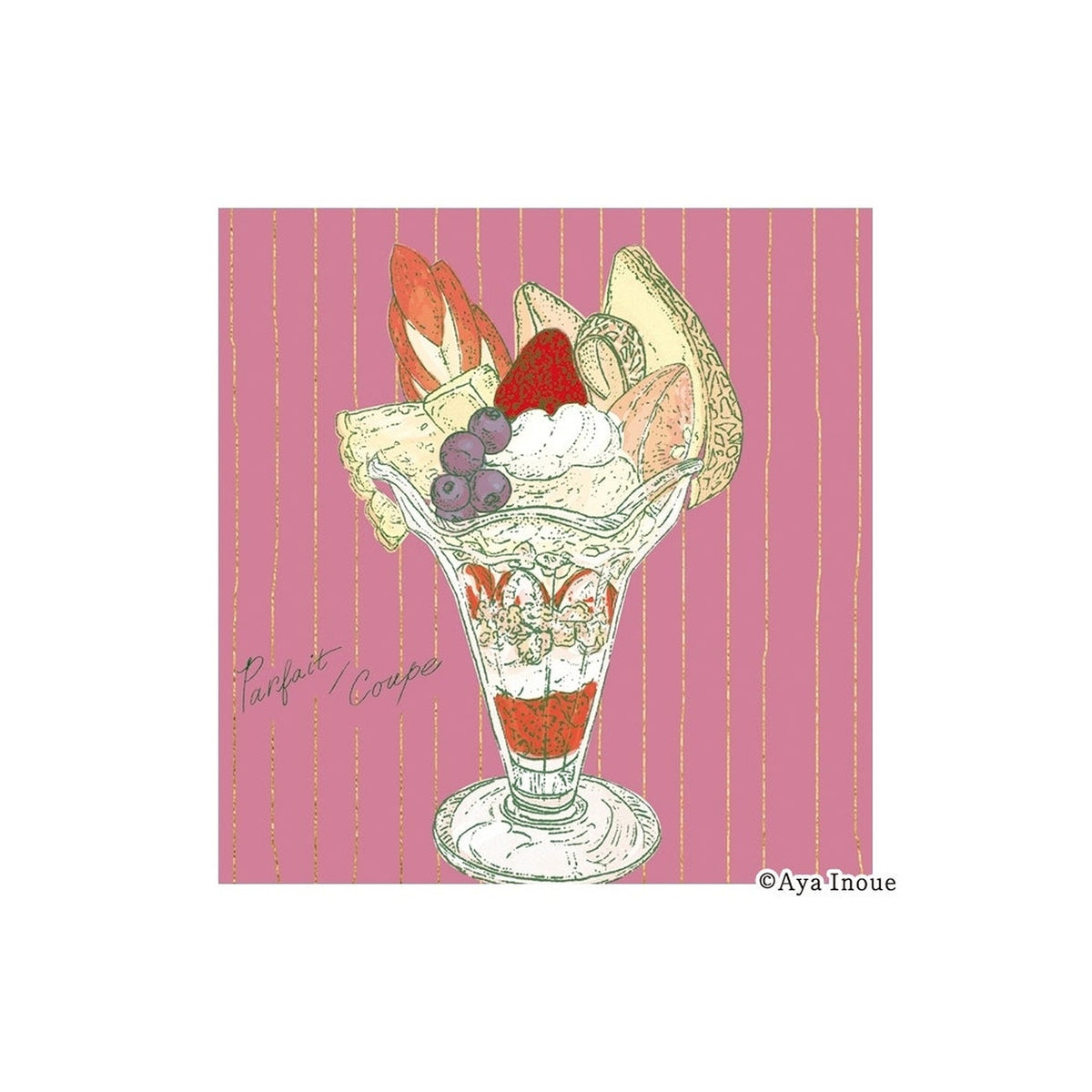 Furukawashiko x Inoue Aya Foil Memo Pad – Parfait