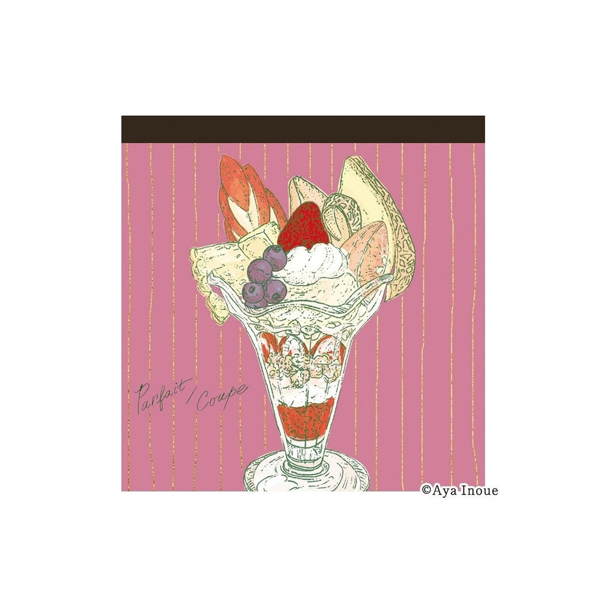 Furukawashiko x Inoue Aya Foil Memo Pad – Parfait