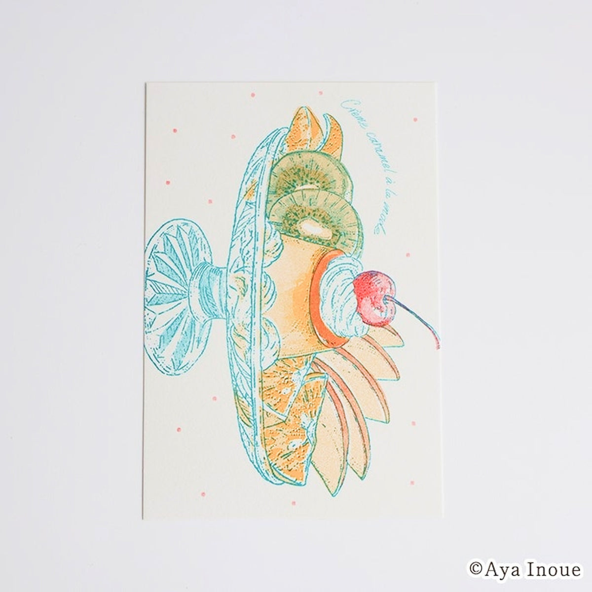 Furukawashiko x Inoue Aya Retro Print Postcard – Pudding à la Mode