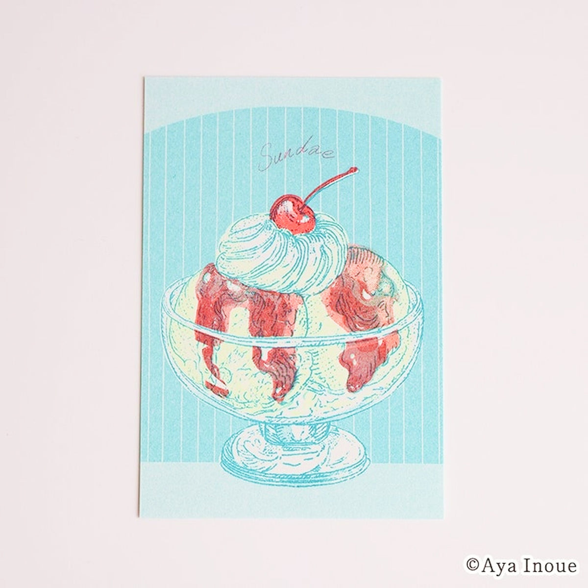 Furukawashiko x Inoue Aya Retro Print Postcard – Sundae