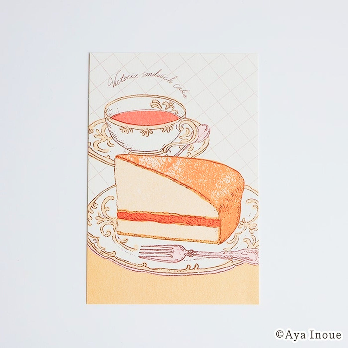 Furukawashiko x Inoue Aya Retro Print Postcard – Victoria Cake