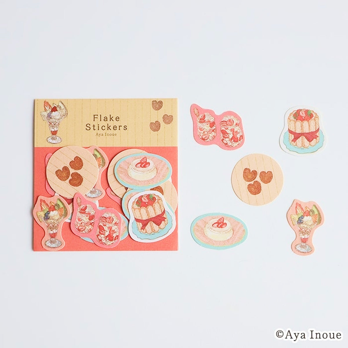 Furukawashiko x Inoue Aya Washi Flake Stickers – Parfait