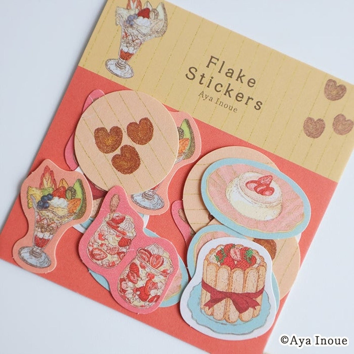 Furukawashiko x Inoue Aya Washi Flake Stickers – Parfait