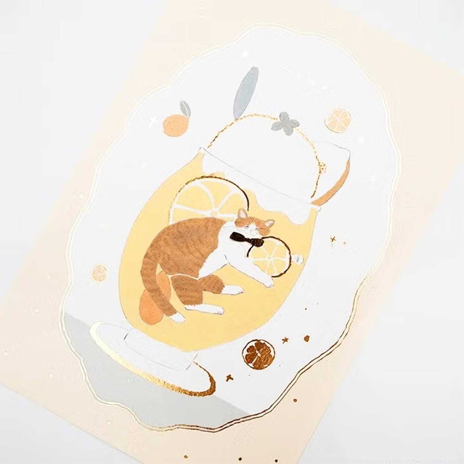 Furukawashiko × Shouichirou Tobimatsu Foil Postcard – Lemon Cream Soda