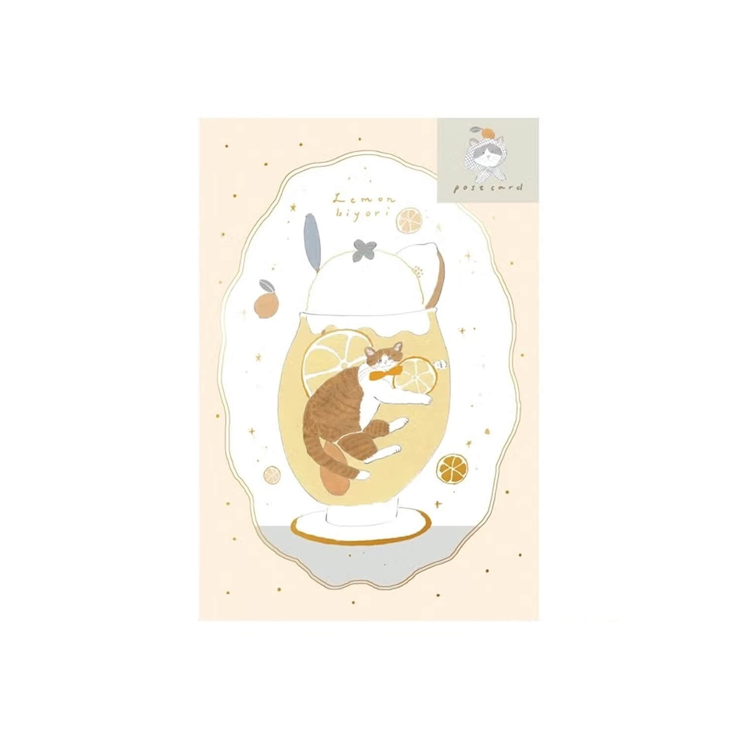 Furukawashiko × Shouichirou Tobimatsu Foil Postcard – Lemon Cream Soda