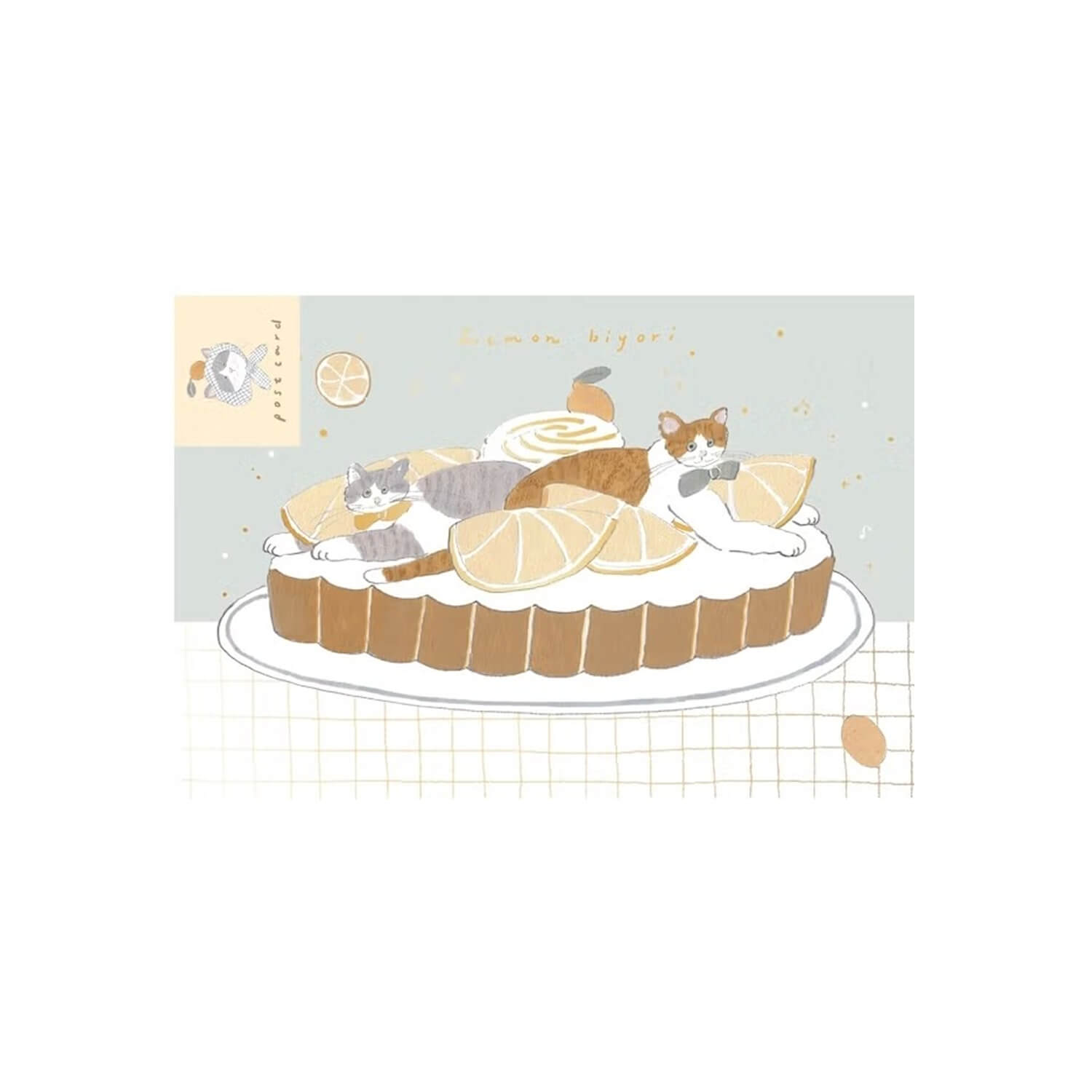 Furukawashiko × Shouichirou Tobimatsu Foil Postcard – Lemon Tart