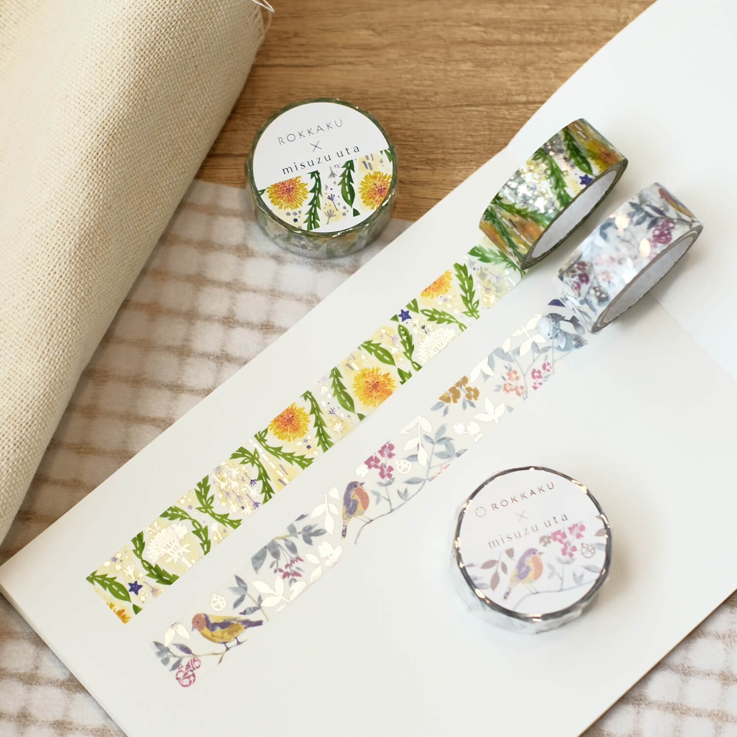 ROKKAKU x Misuzu Uta Foil Masking Tape – Me and Fledgling and Chime