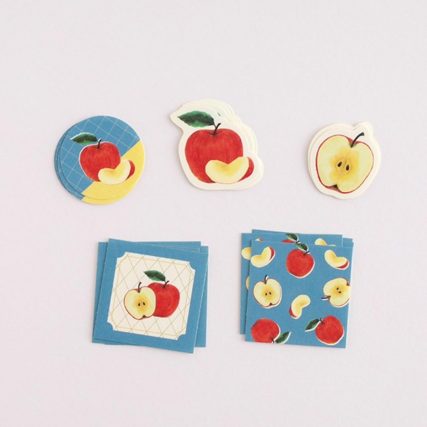 Green Flash Colorfruits Flake Stickers - Apple