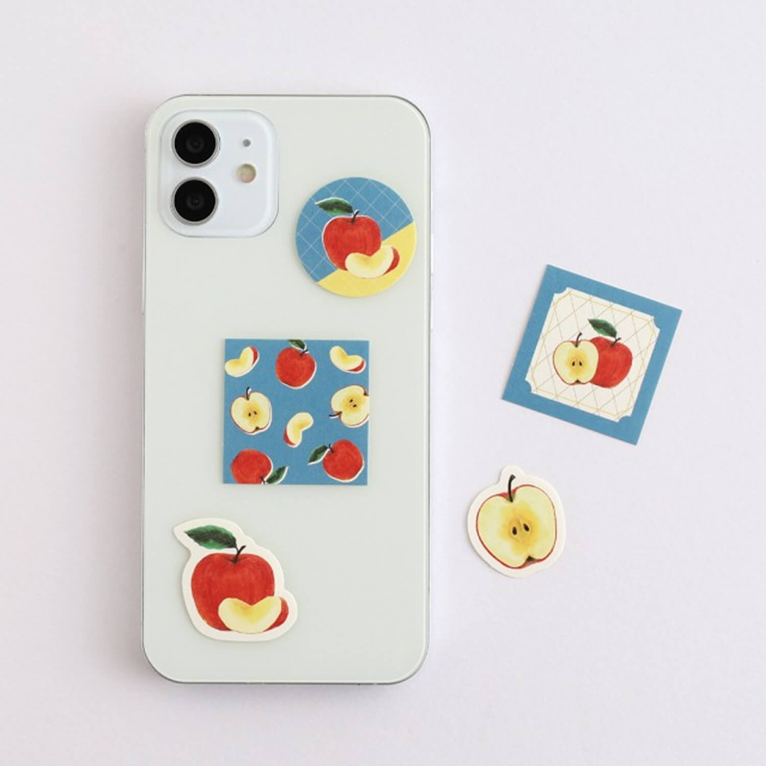 Green Flash Colorfruits Flake Stickers - Apple