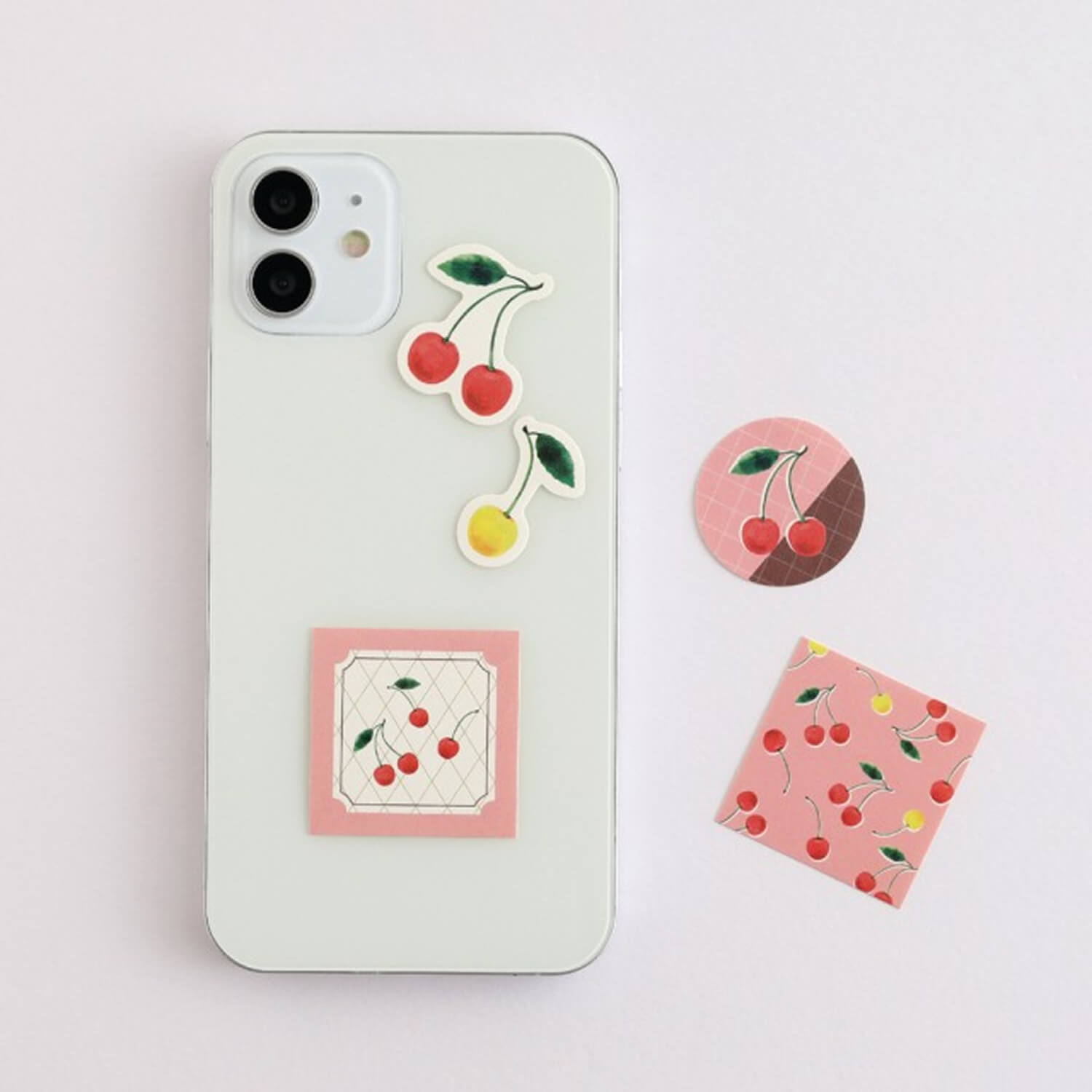 Green Flash Colorfruits Flake Stickers - Cherry