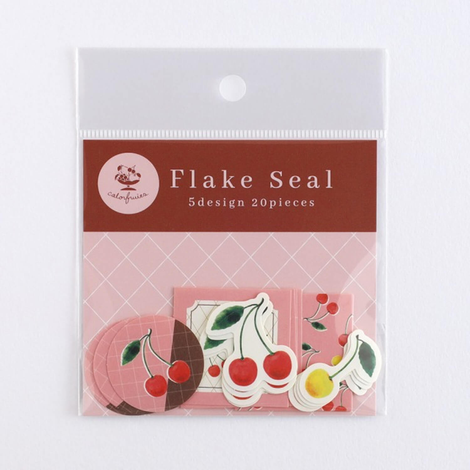 Green Flash Colorfruits Flake Stickers - Cherry