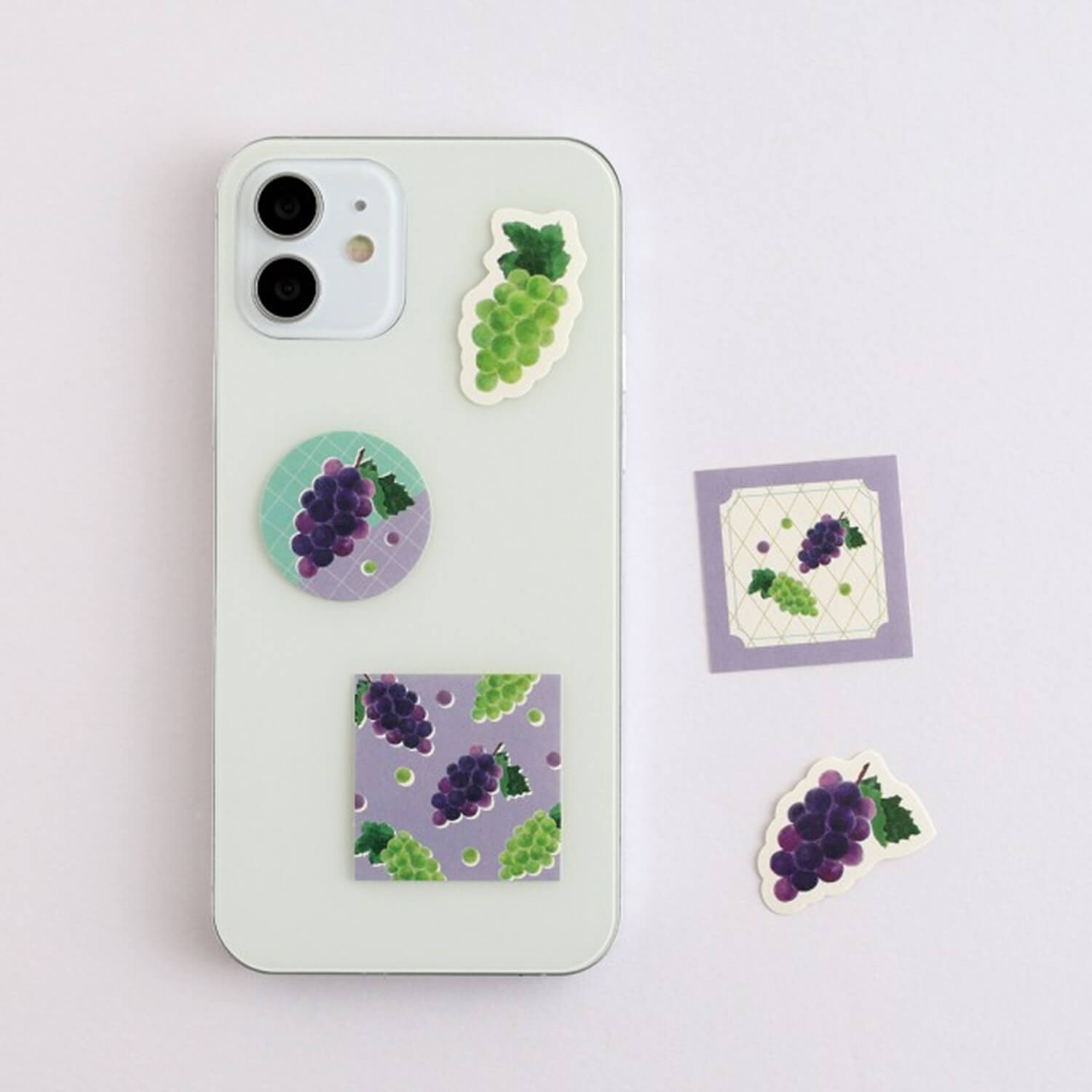 Green Flash Colorfruits Flake Stickers - Grape