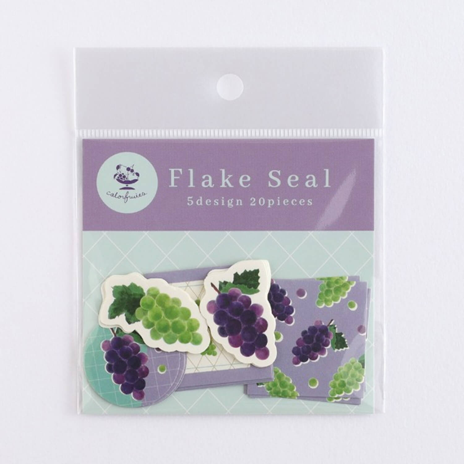 Green Flash Colorfruits Flake Stickers - Grape