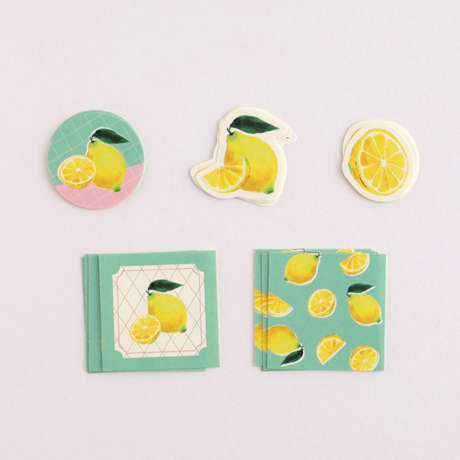 Green Flash Colorfruits Flake Stickers - Lemon